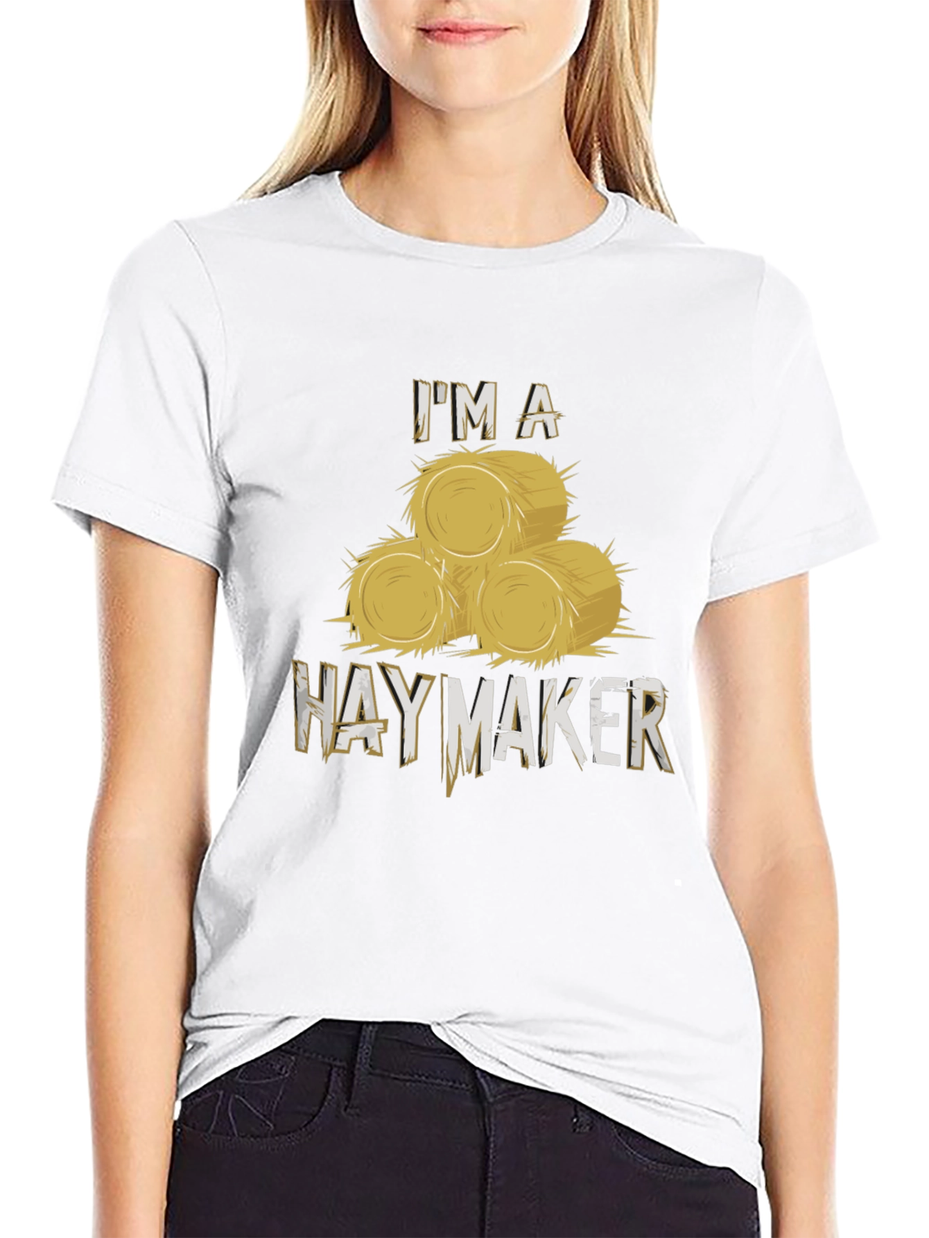 Black I'm A Hay Maker Black T-Shirt view 9