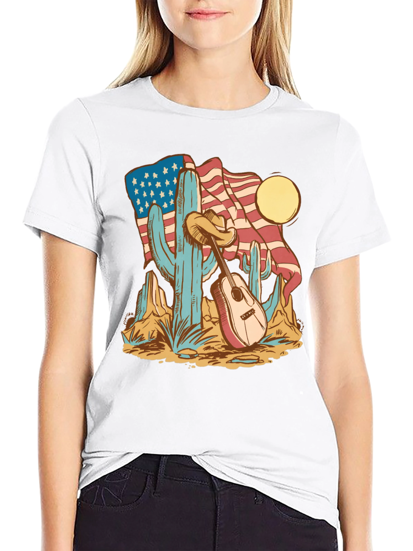 American Desert Guitar T-Shirt - 9