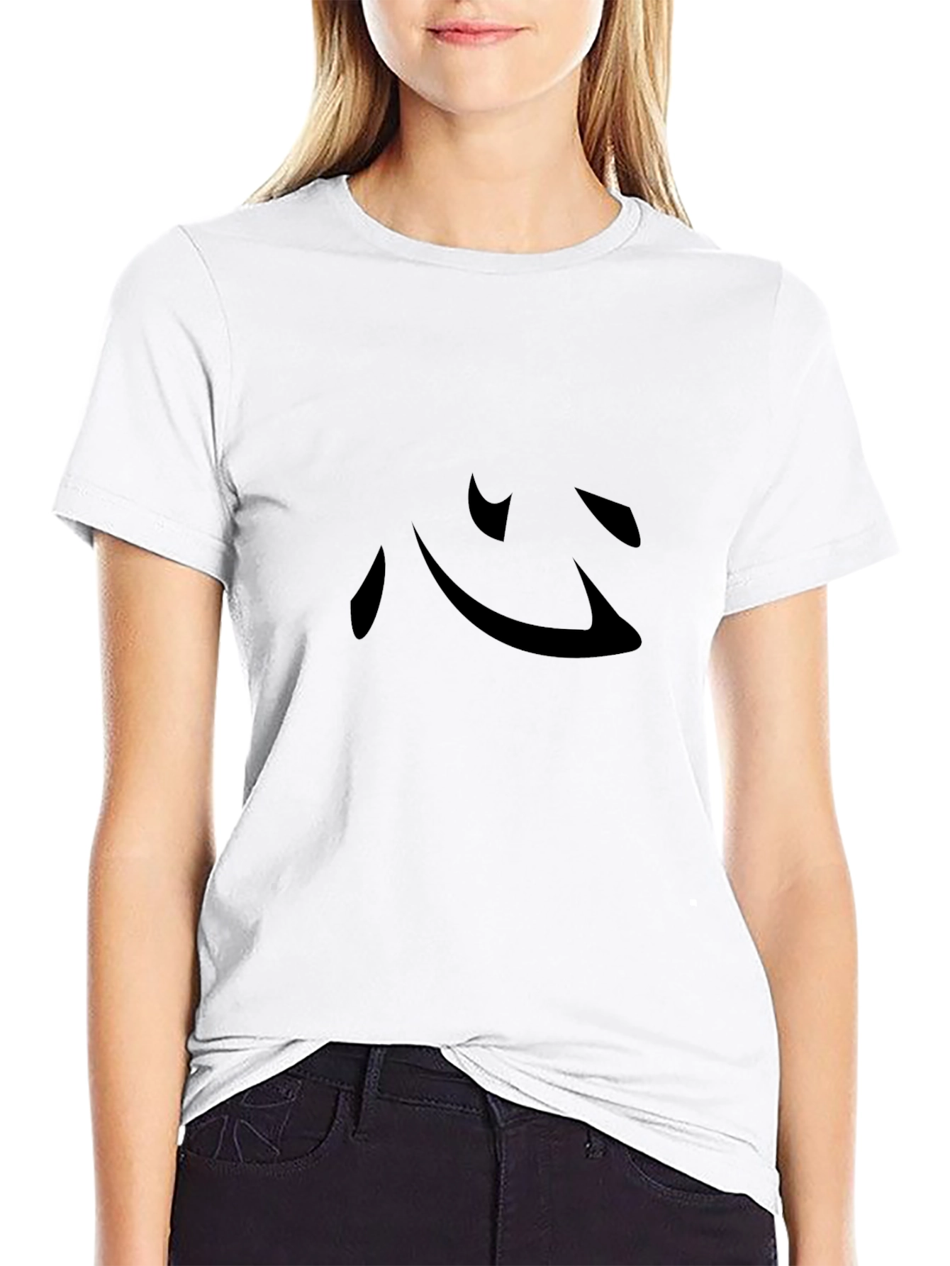 Black Kanji Symbol Black T-Shirt - Minimalist Design view 9