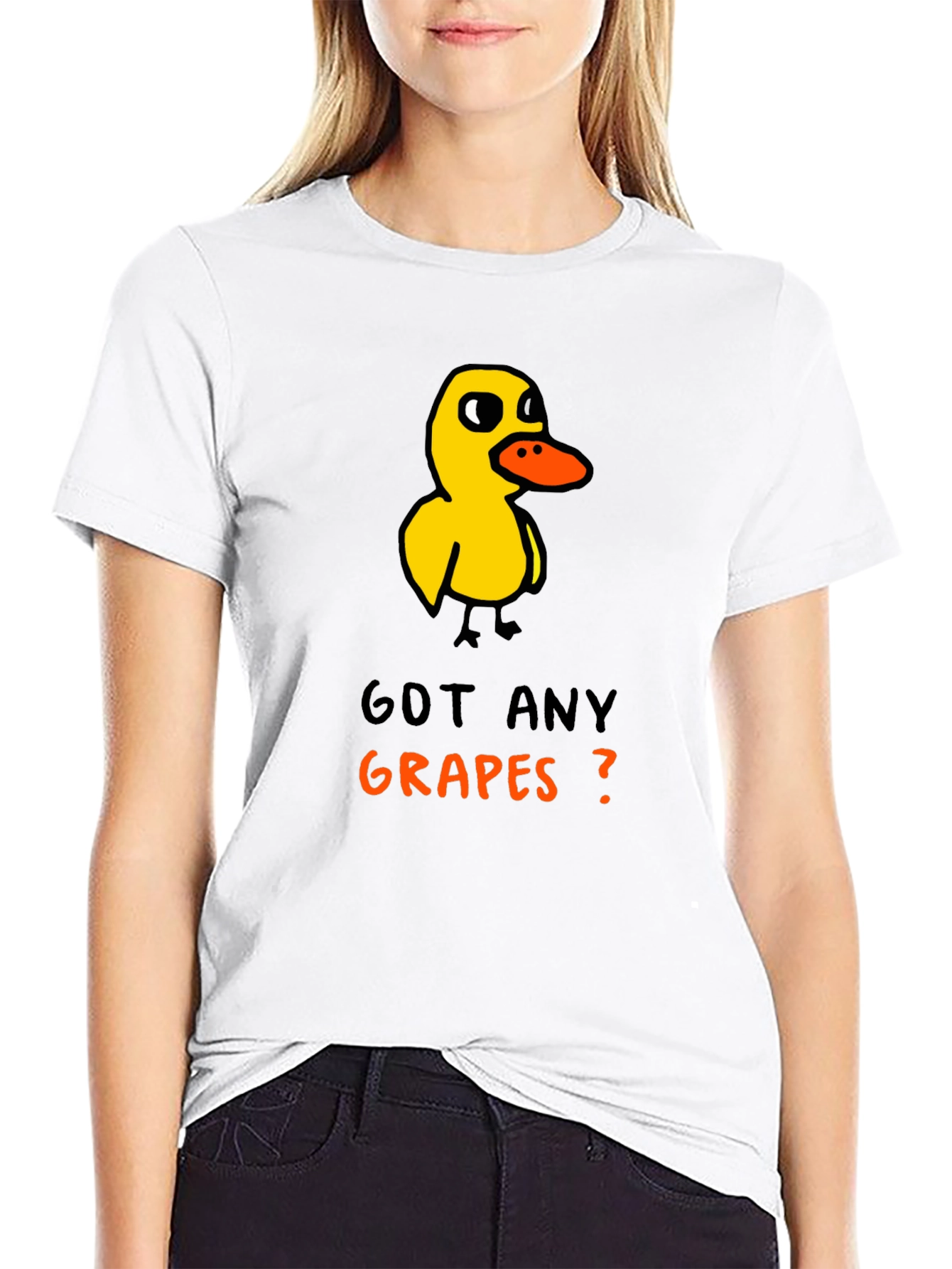 Black Got Any Grapes Duck T-Shirt view 9