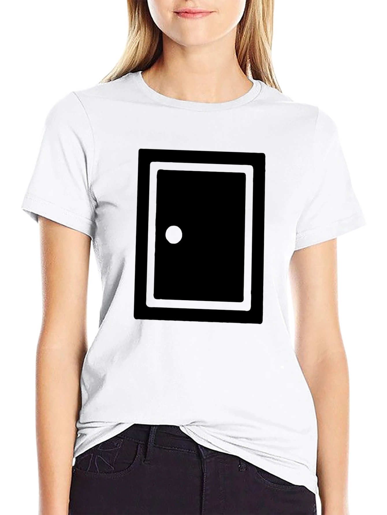 Black Men's Black Graphic Print T-Shirt view 9