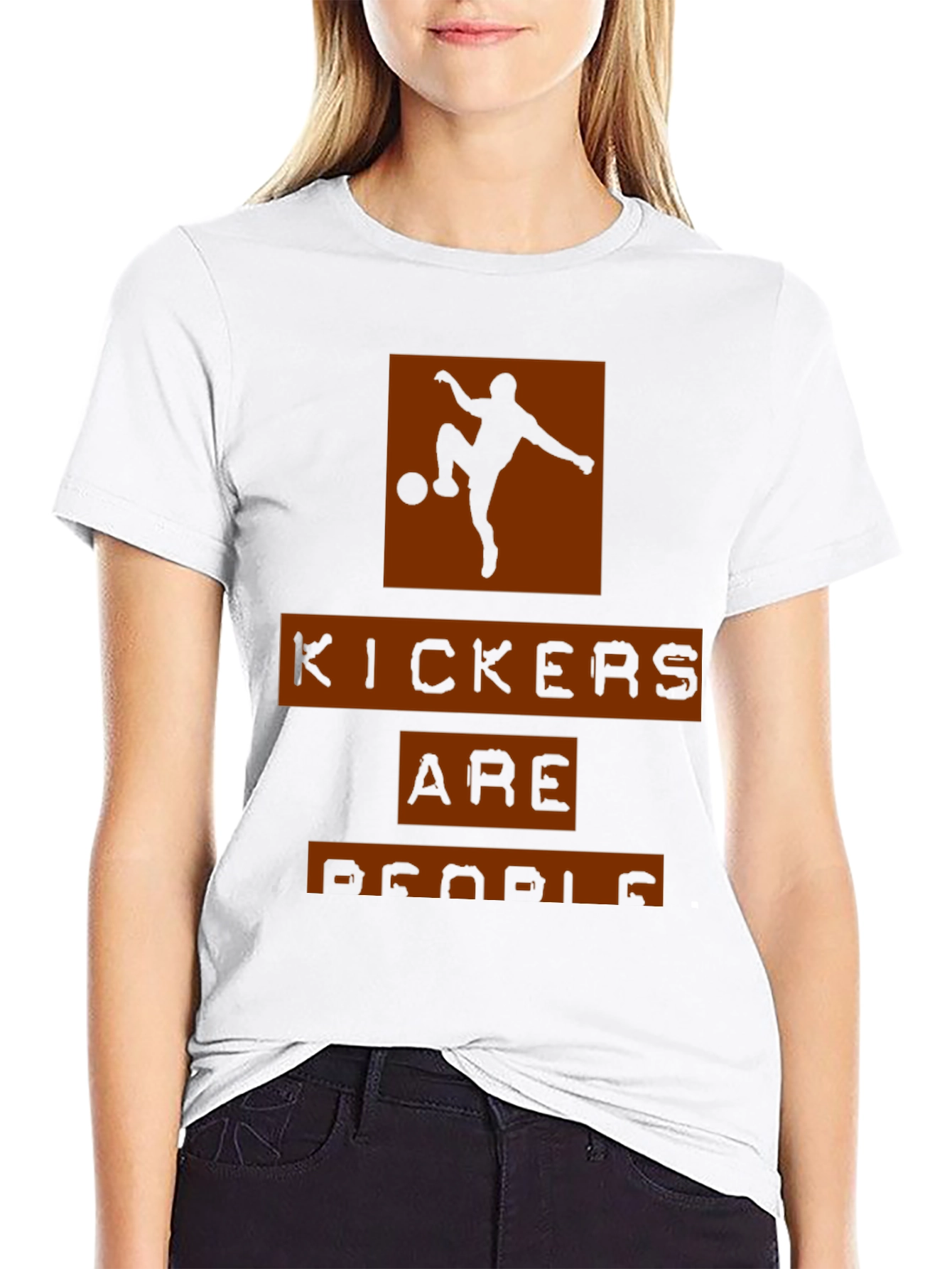 Black Kickers are People T-Shirt - Soccer Fan Tee view 9