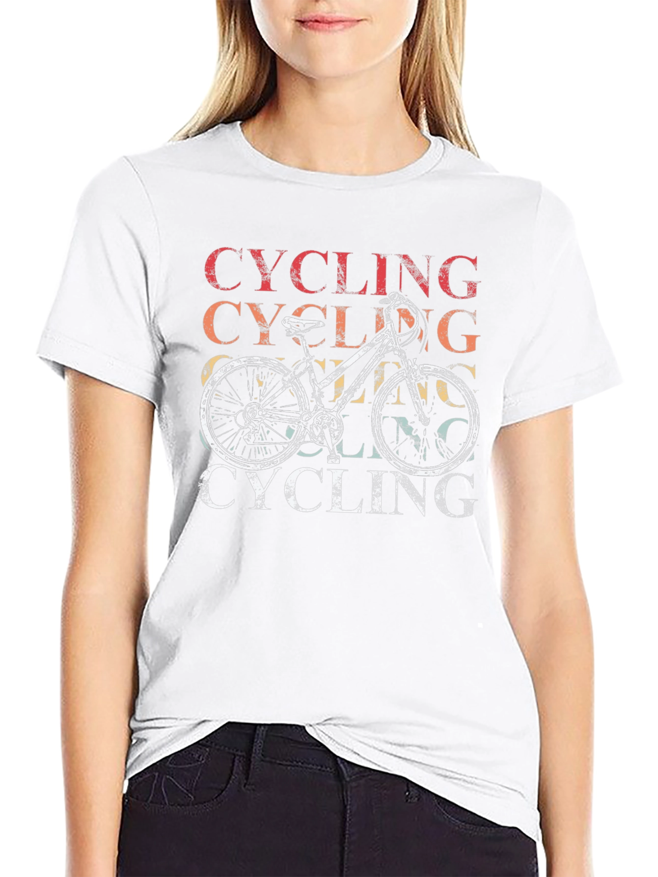 Black Retro Cycling T-Shirt view 9