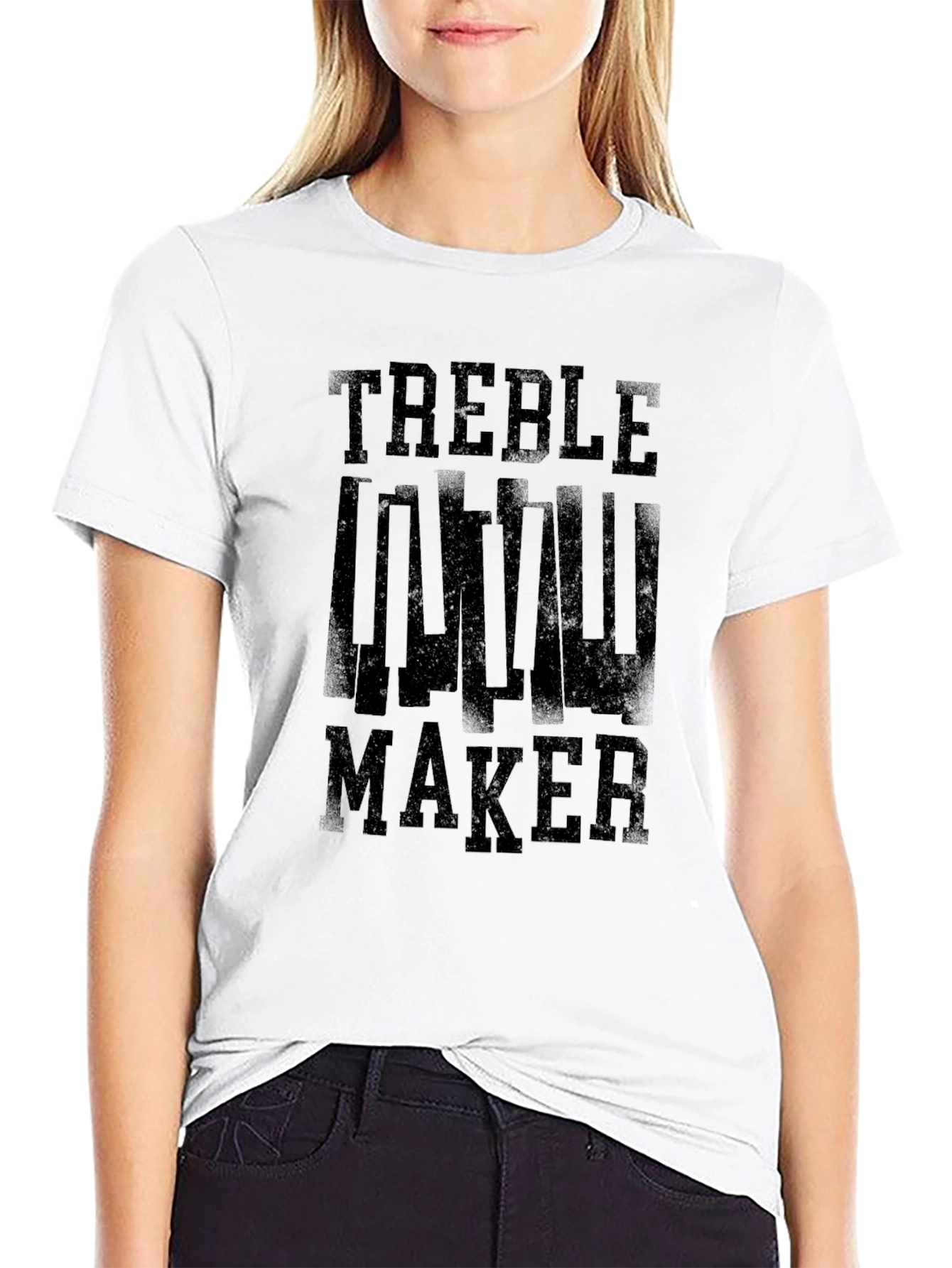 Black Treble Maker Graphic Black T-Shirt view 9