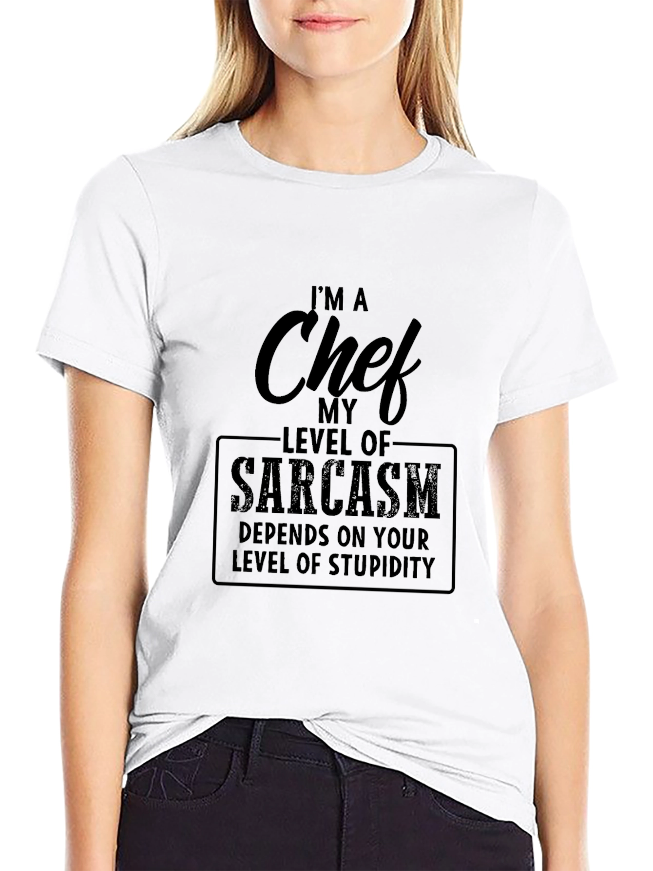 Black Chef Sarcasm T-Shirt - Funny Cooking Tee view 9