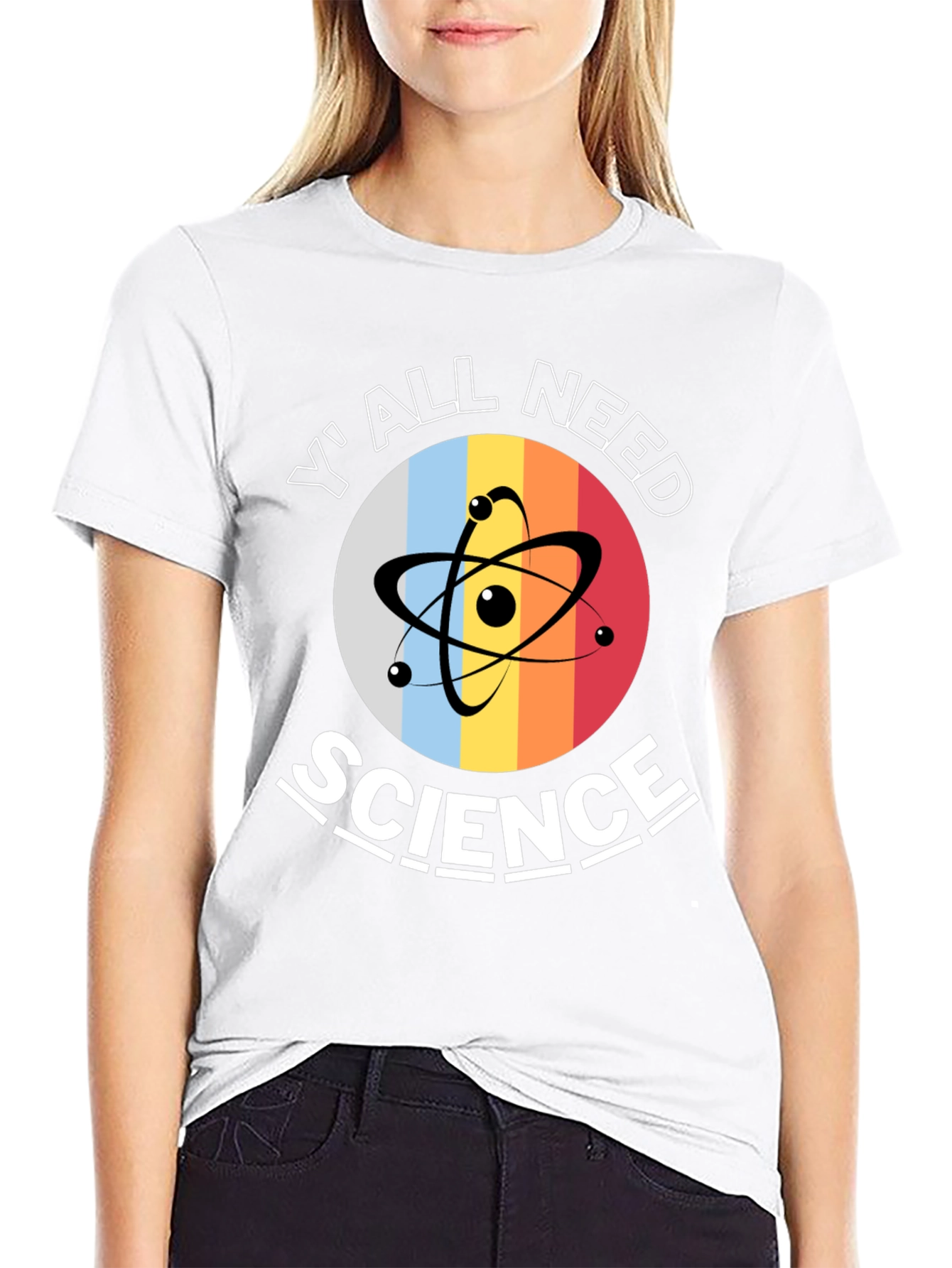 Black Y'all Need Science T-Shirt view 9
