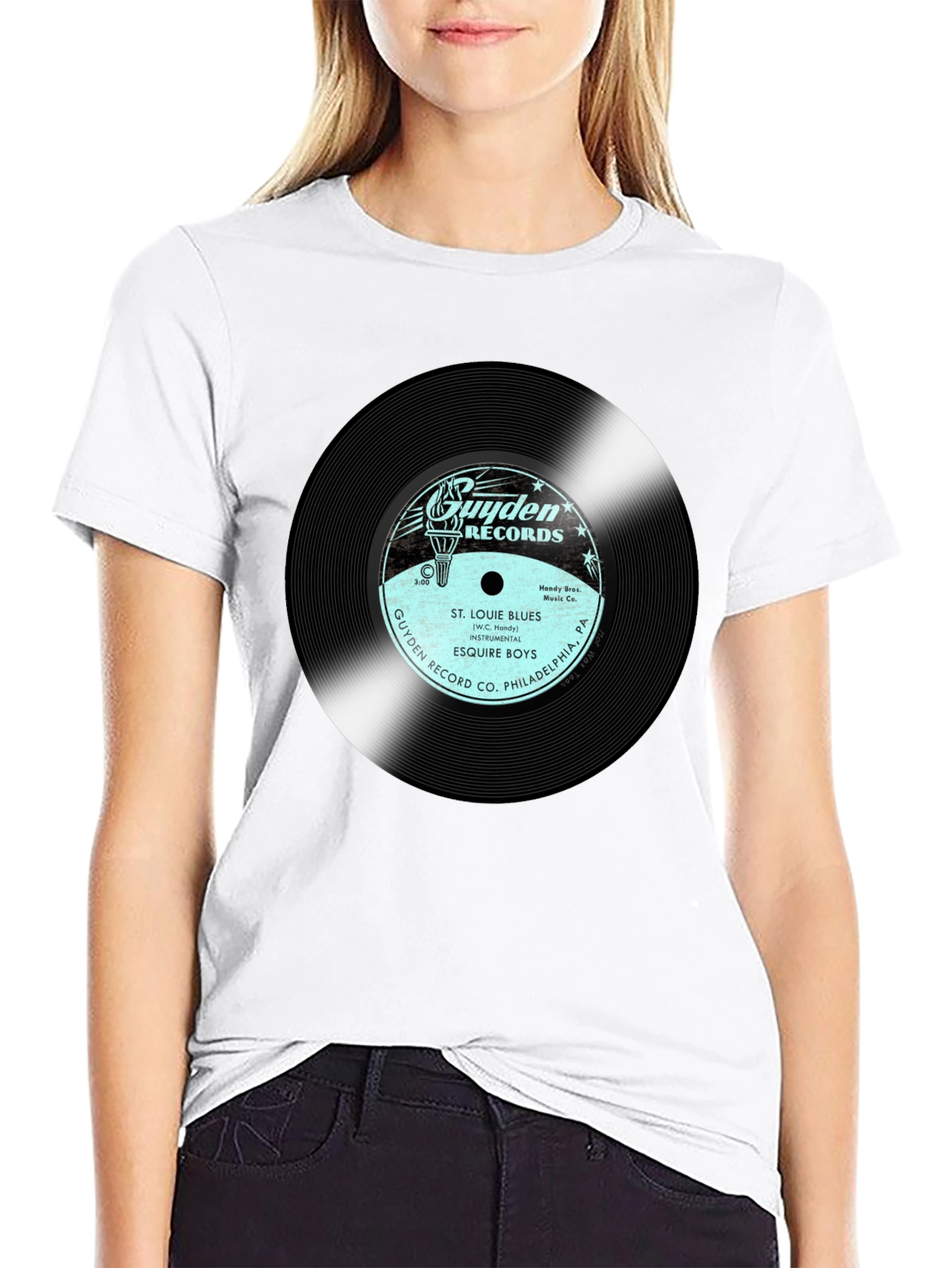 Black Guyden Records St. Louie Blues T-Shirt view 9