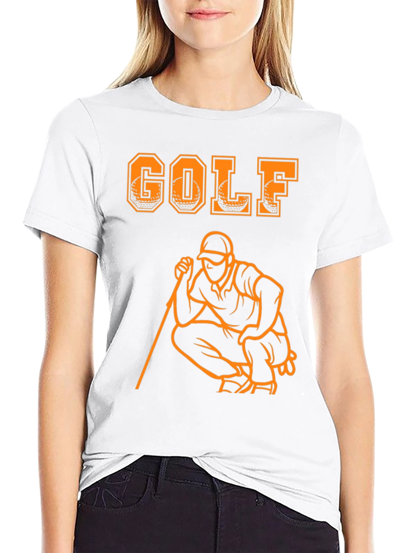 Black Golf Graphic T-Shirt - Sporty Casual Tee view 9