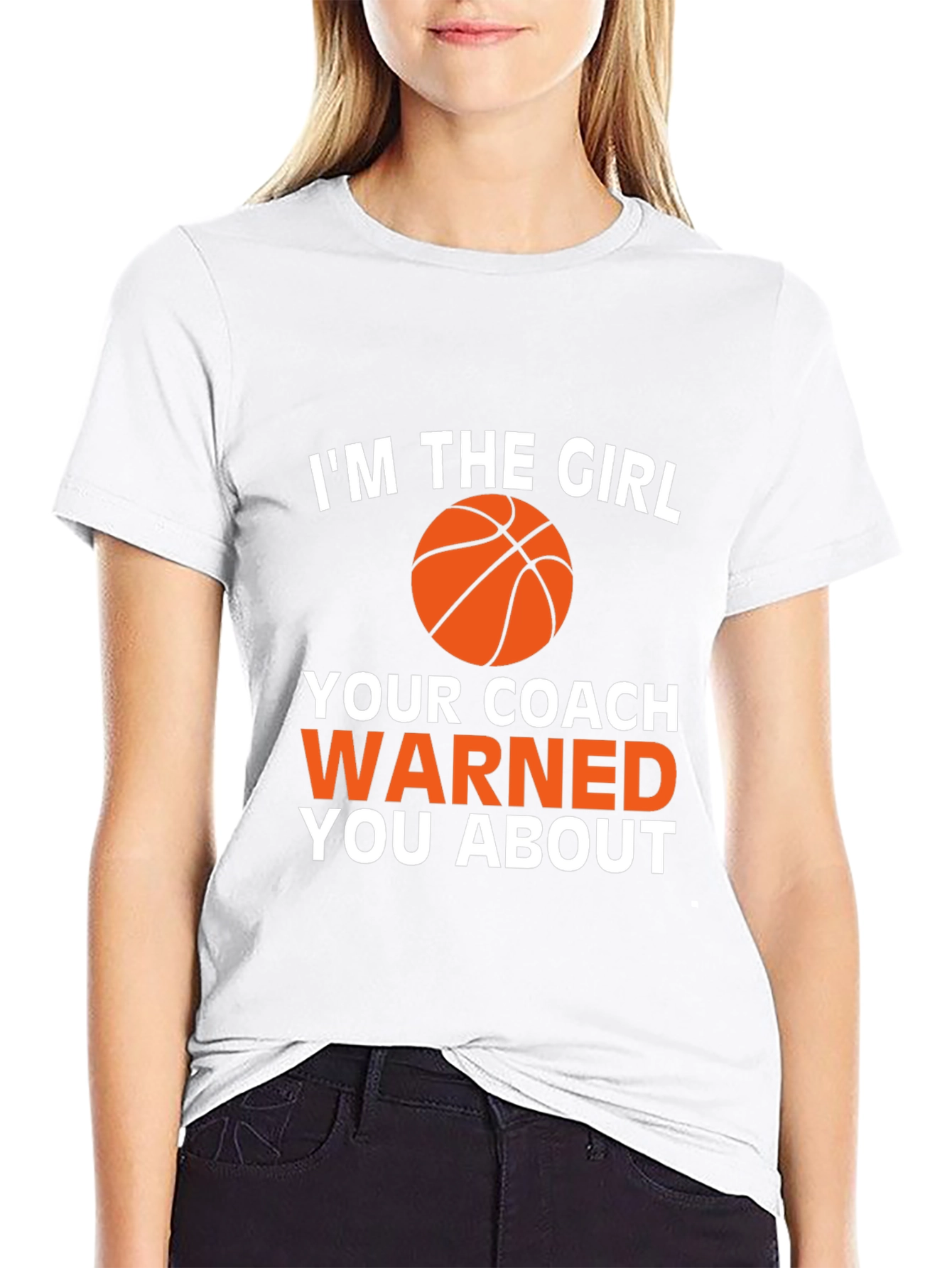 Black Basketball Girl T-Shirt - Warned You About! view 9