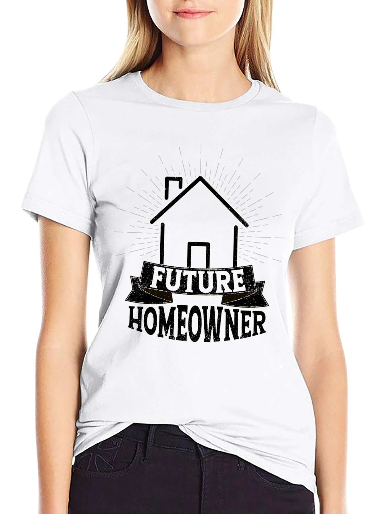 Black Future Homeowner Graphic Tee view 9