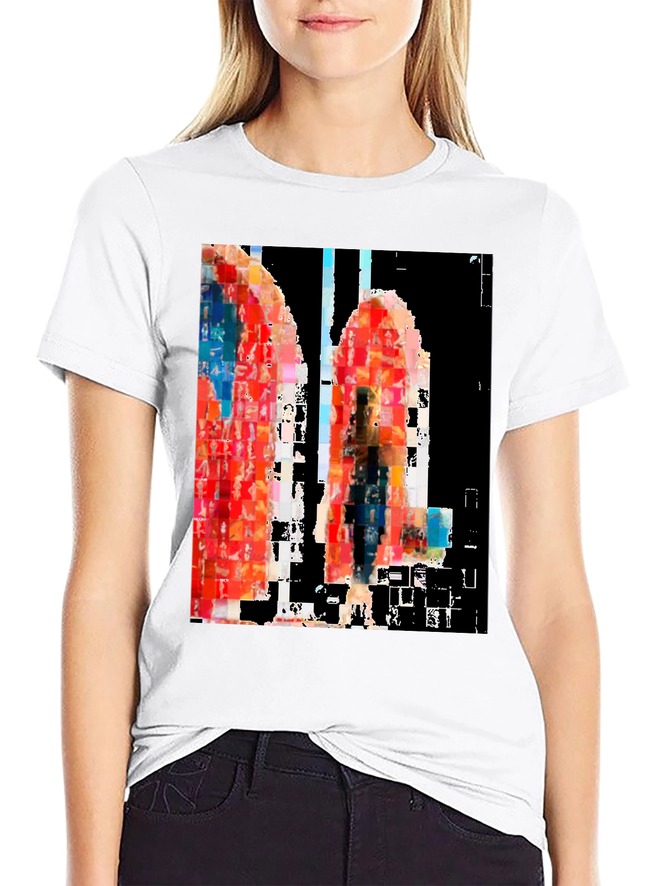Abstract Art Black T-Shirt - 9