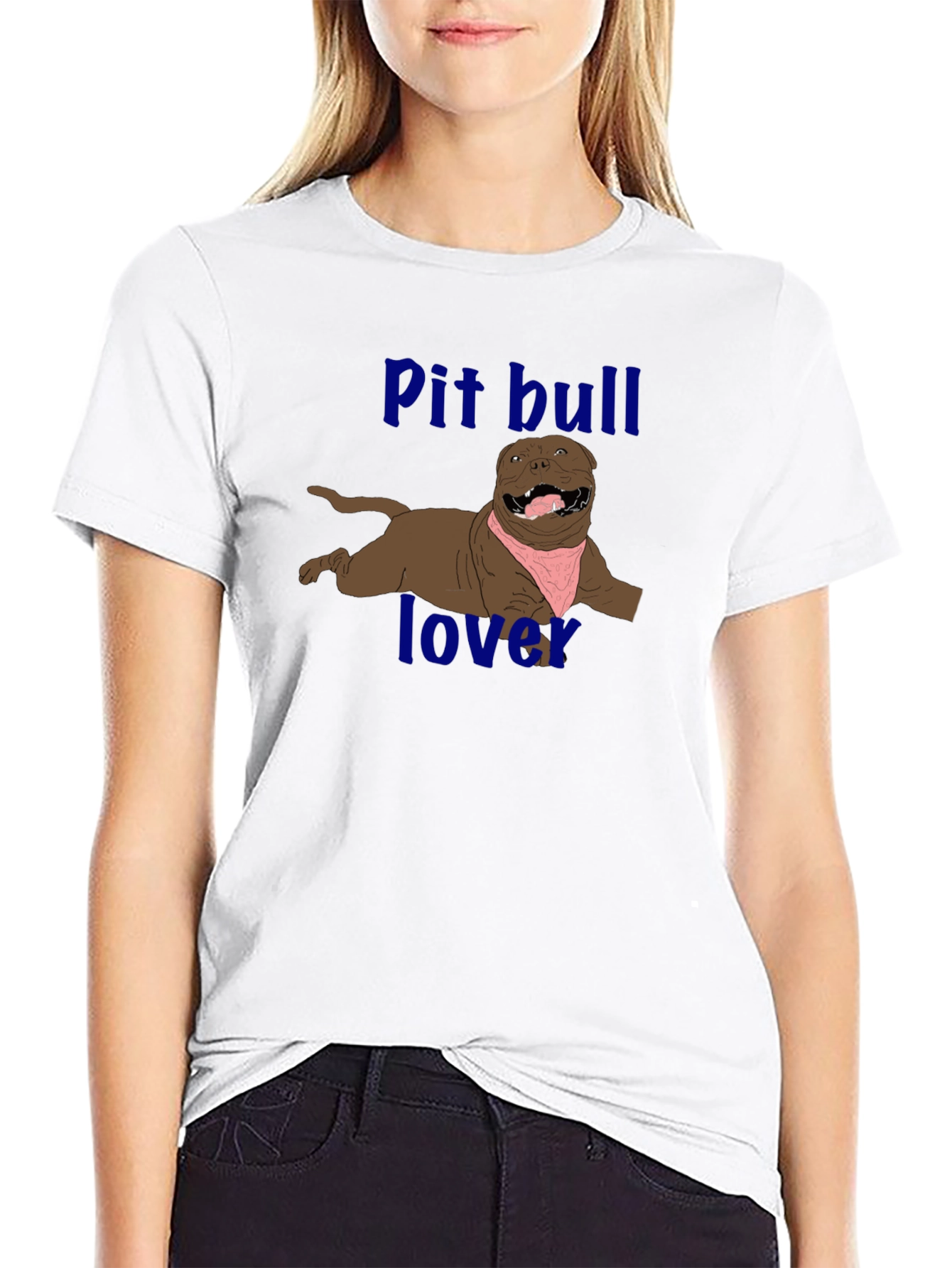 Pitbull Lover Graphic T-Shirt - Black - 9