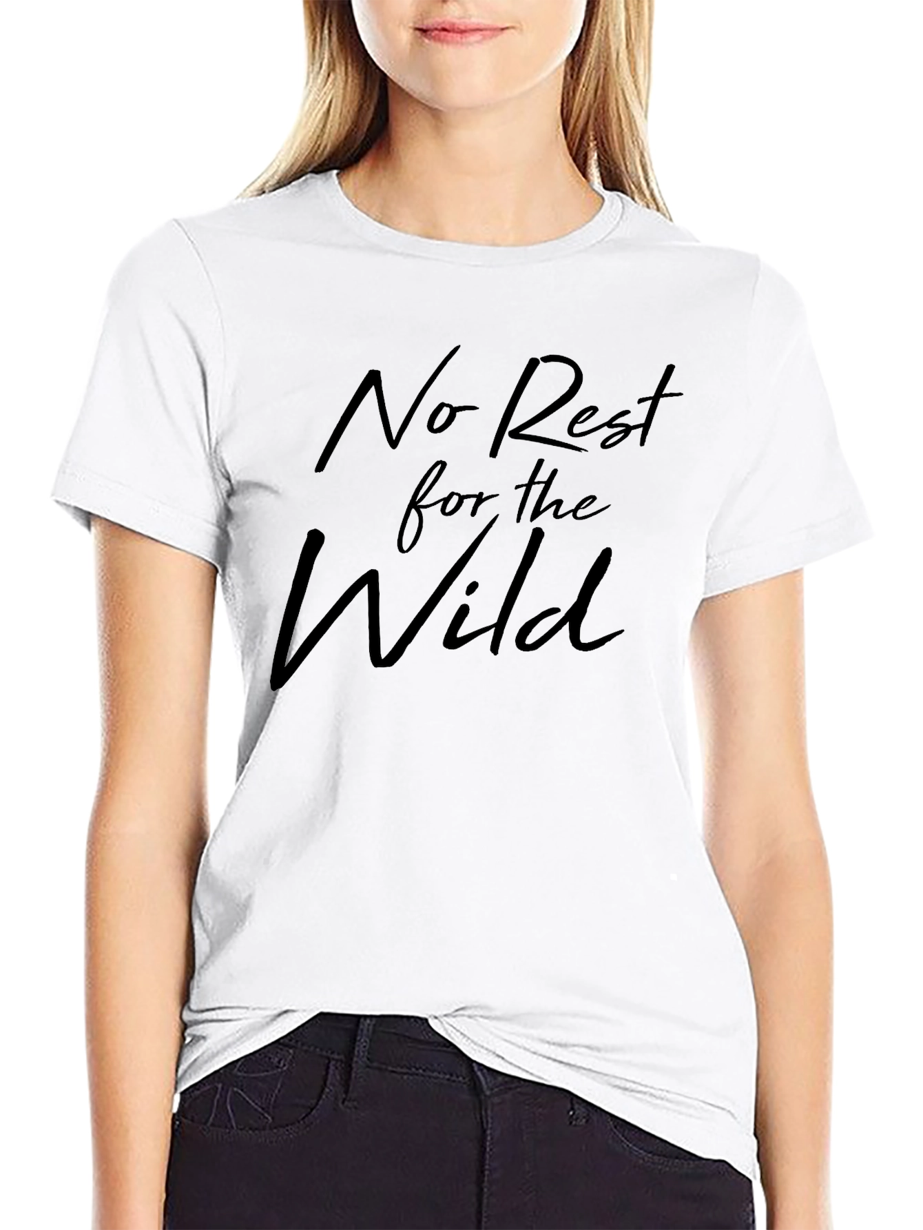 Black No Rest for the Wild Black T-Shirt view 9