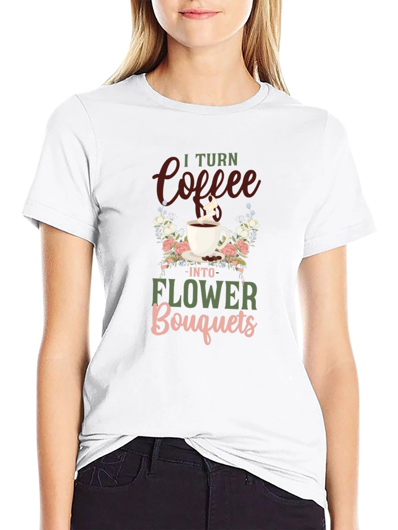 Coffee to Flowers Graphic Tee - 9