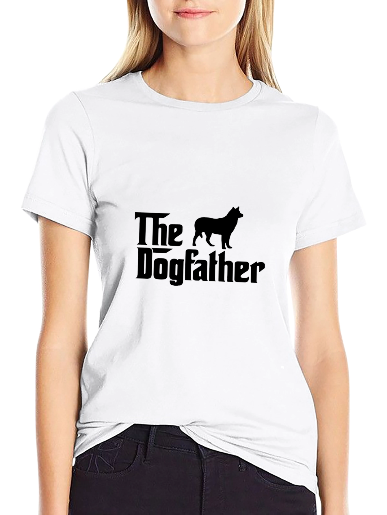 Black The Dogfather Graphic T-Shirt - Black view 9