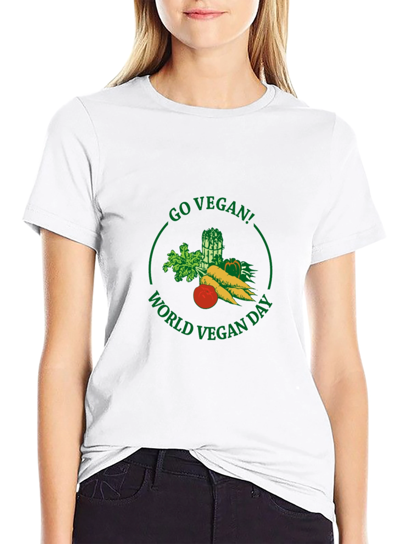 Go Vegan! World Vegan Day Graphic T-Shirt - 9