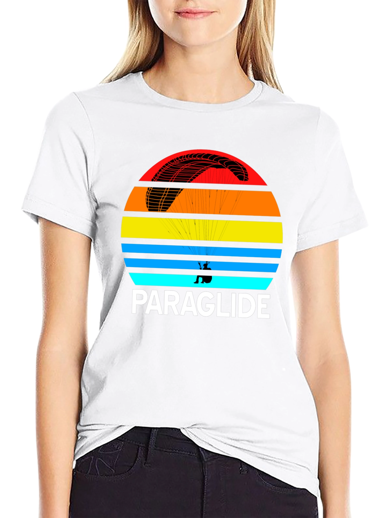 Black Paraglide Graphic Tee - Adventure Awaits! view 9