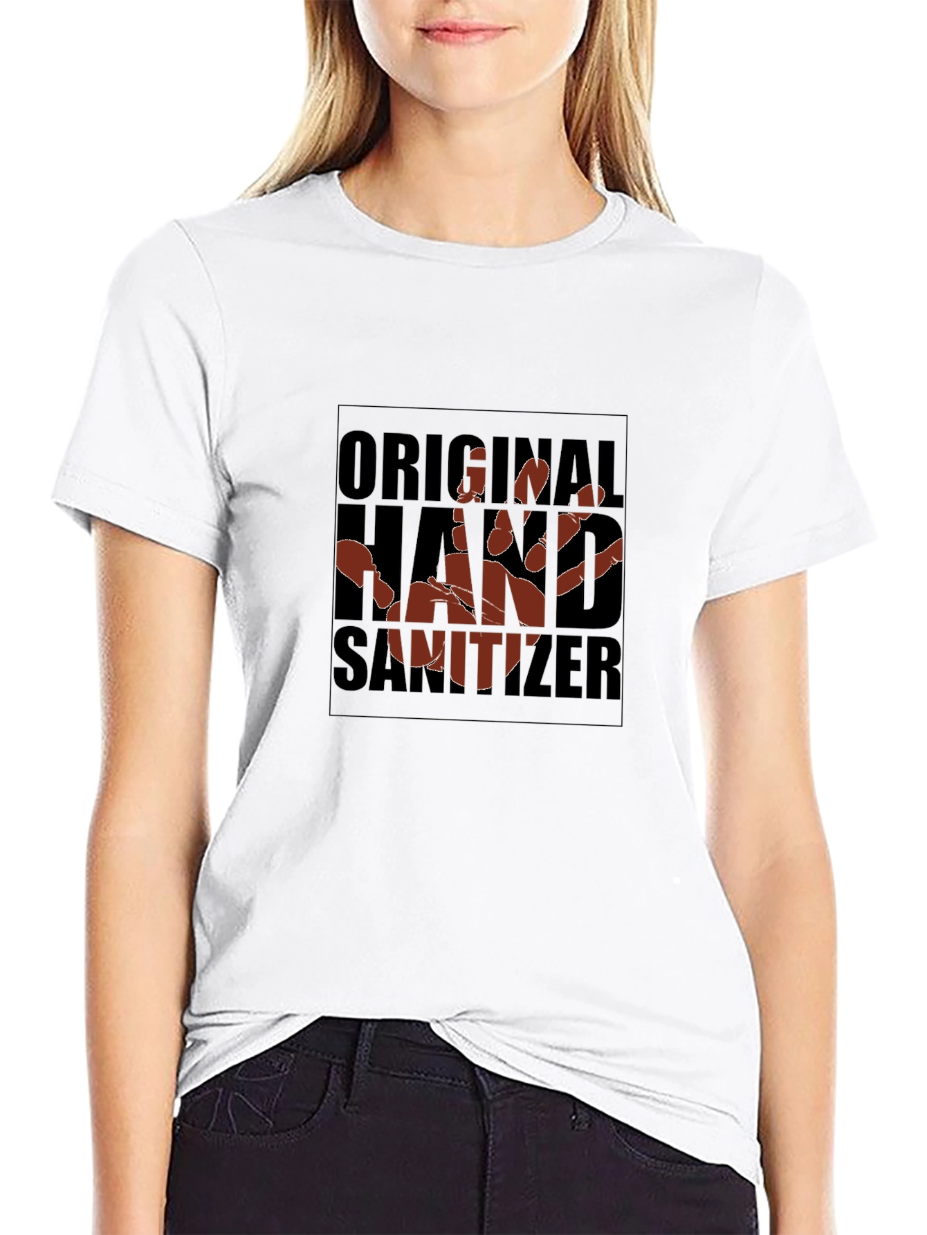 Black Original Hand Sanitizer Graphic Tee - Novelty Print view 9