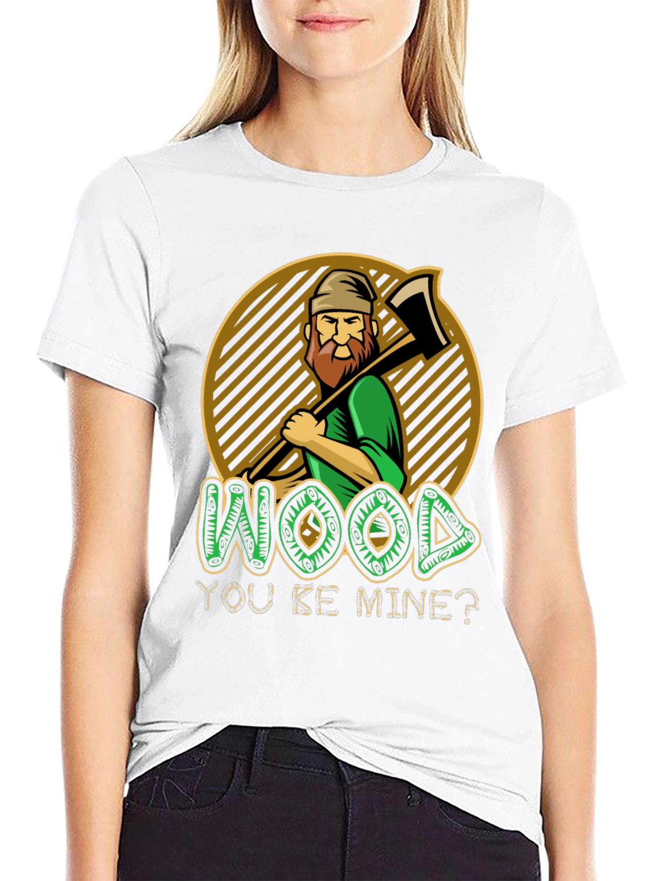 Black Wood You Be Mine? Graphic T-Shirt view 9