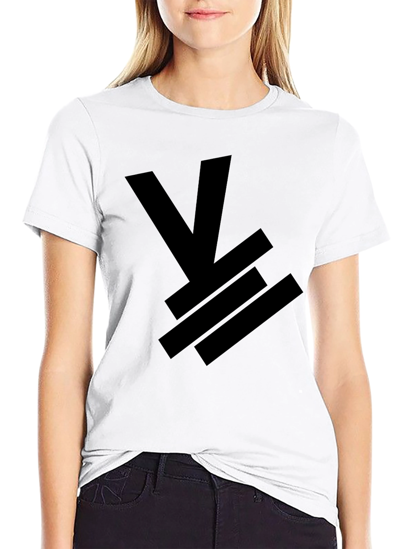 Black Men's Black Graphic Tee - Abstract Design view 9