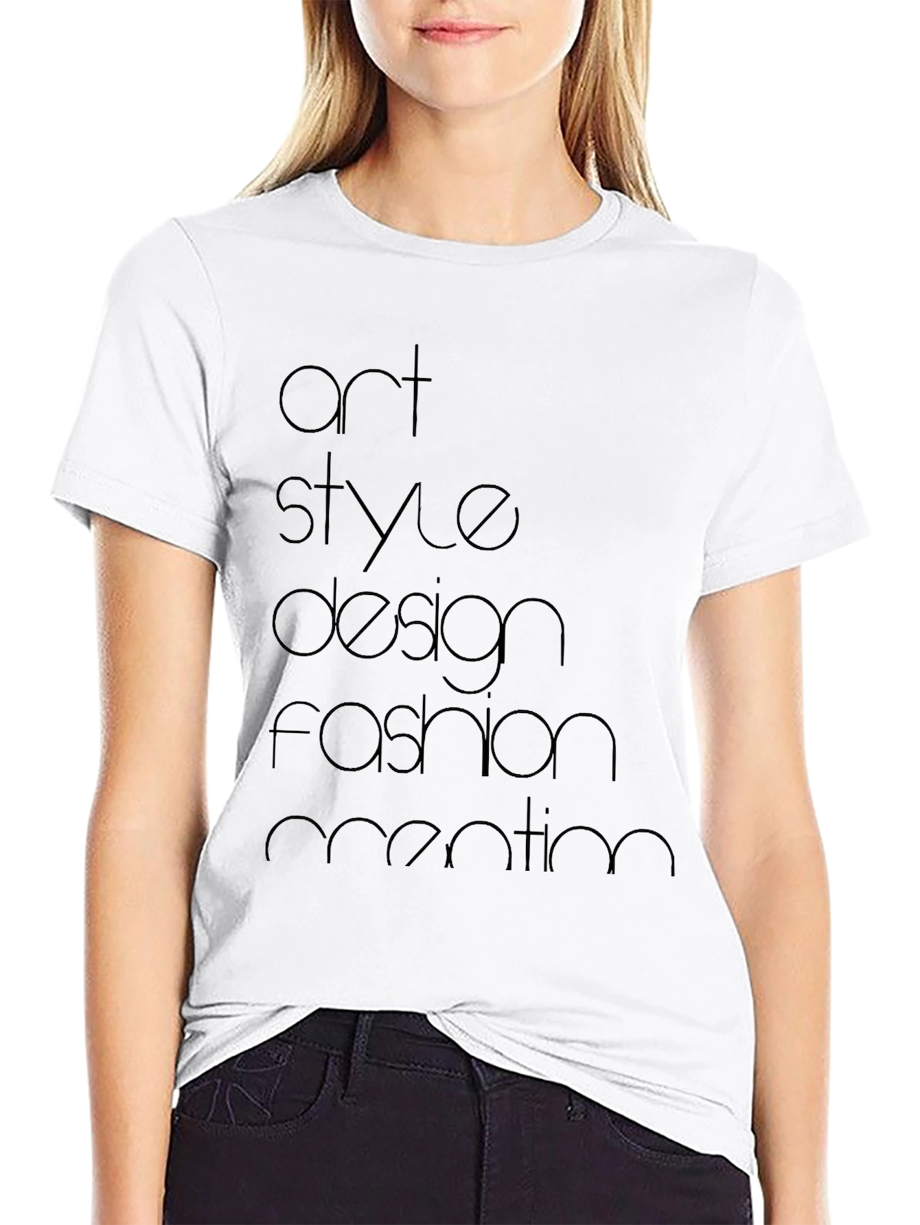 Black Art Style Design Fashion T-Shirt view 9