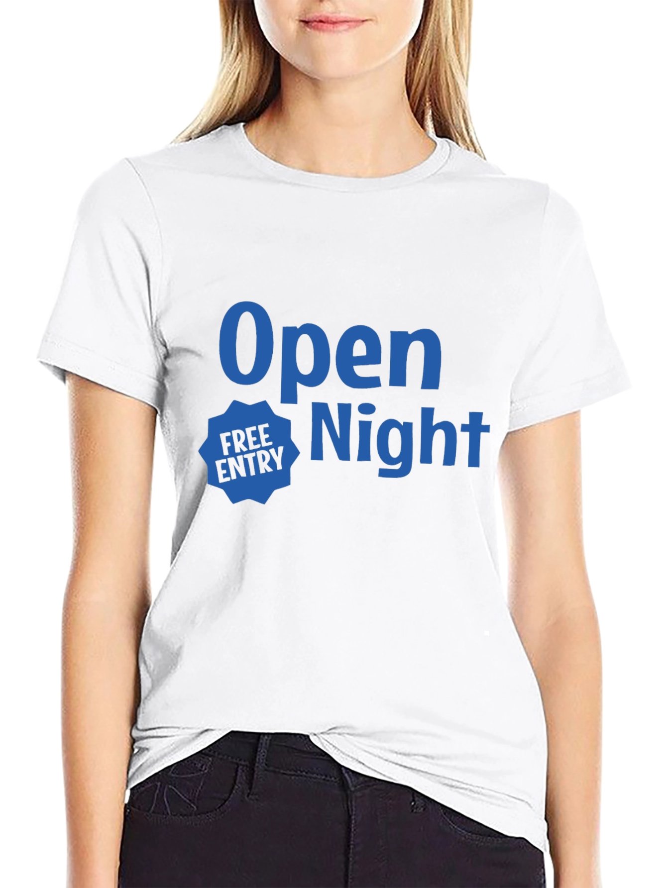 Black Open Night Black T-Shirt - Free Entry! view 9