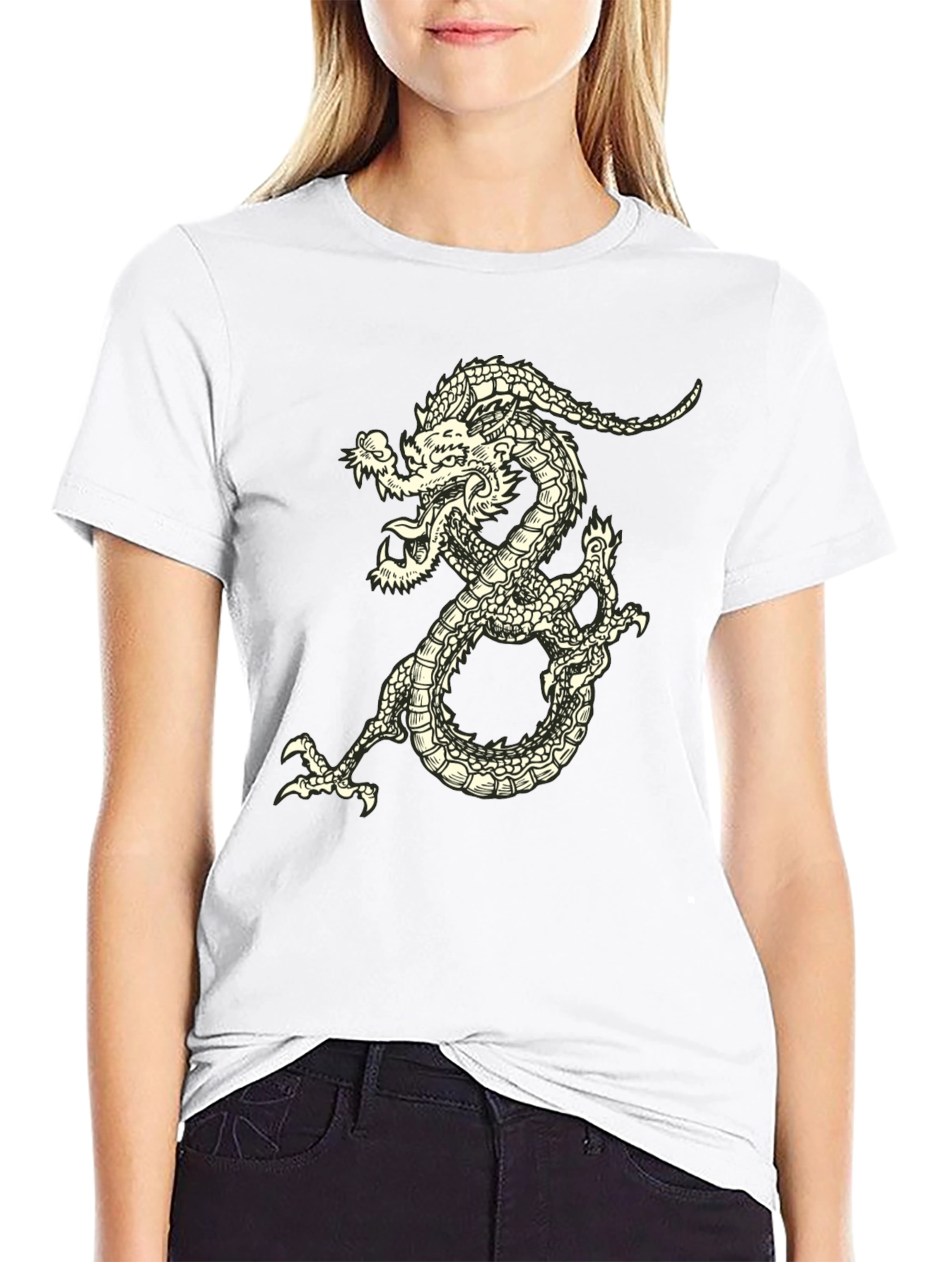 Black Dragon Graphic Tee - Black Short Sleeve view 9