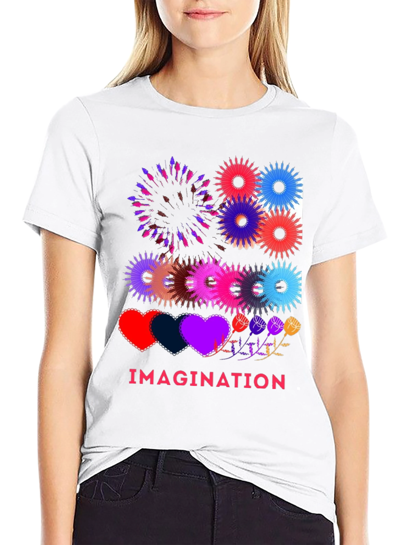 Black Imagination Graphic T-Shirt view 9
