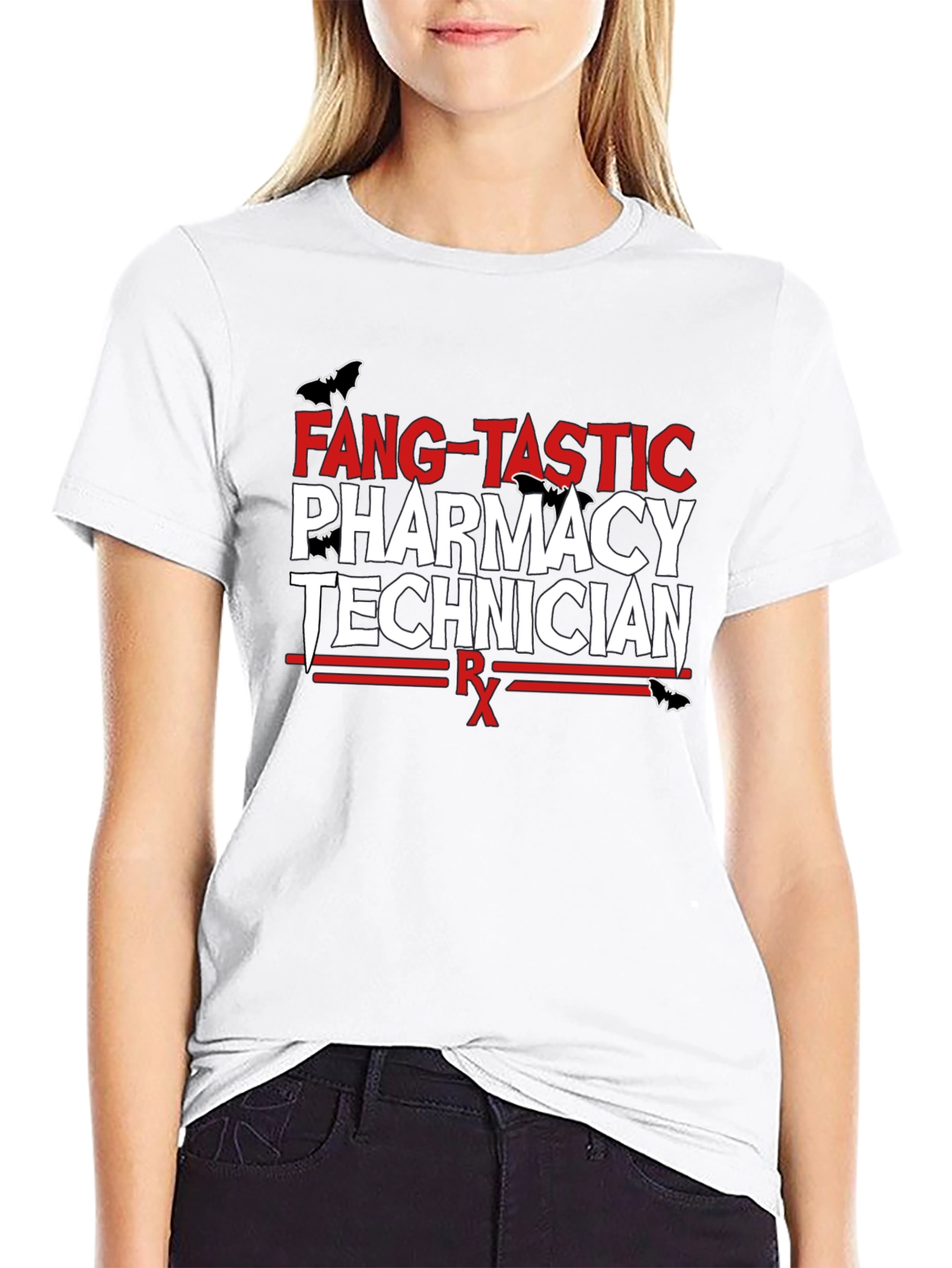 Black Fang-Tastic Pharmacy Technician T-Shirt view 9