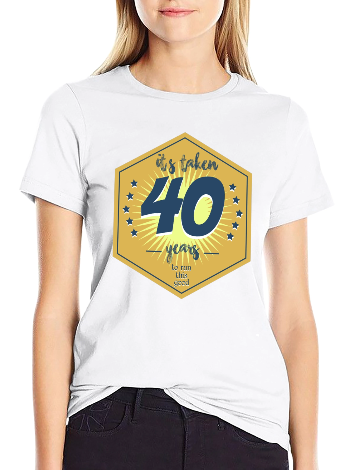 Black 40th Birthday Celebration T-Shirt view 9