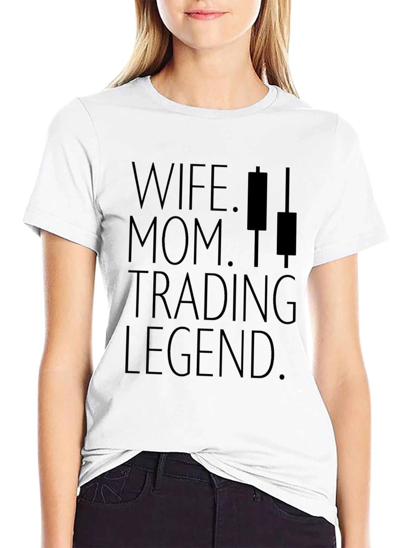 Black Wife Mom Trading Legend Graphic Tee - Black view 9