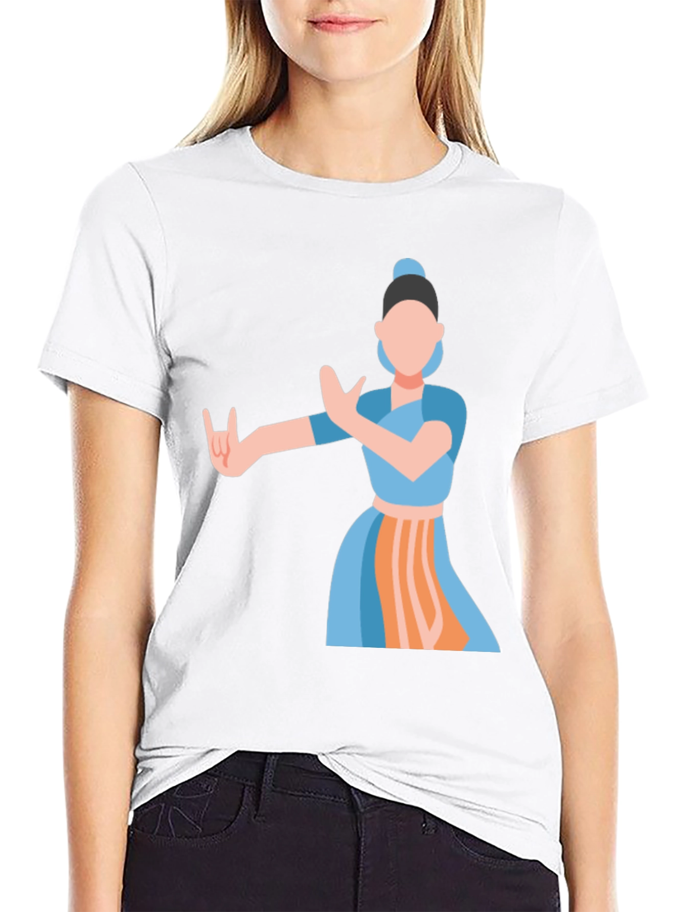 Indian Dance Graphic Tee - Classic Black - 9