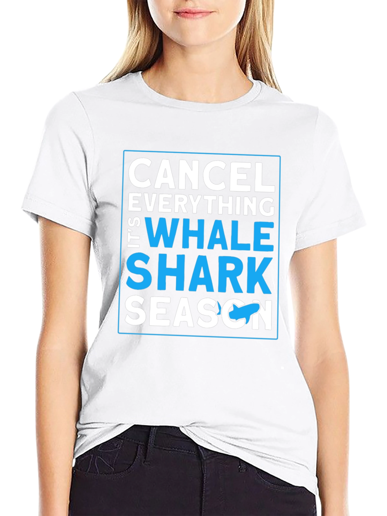 Whale Shark Season Black Graphic T-Shirt - 9