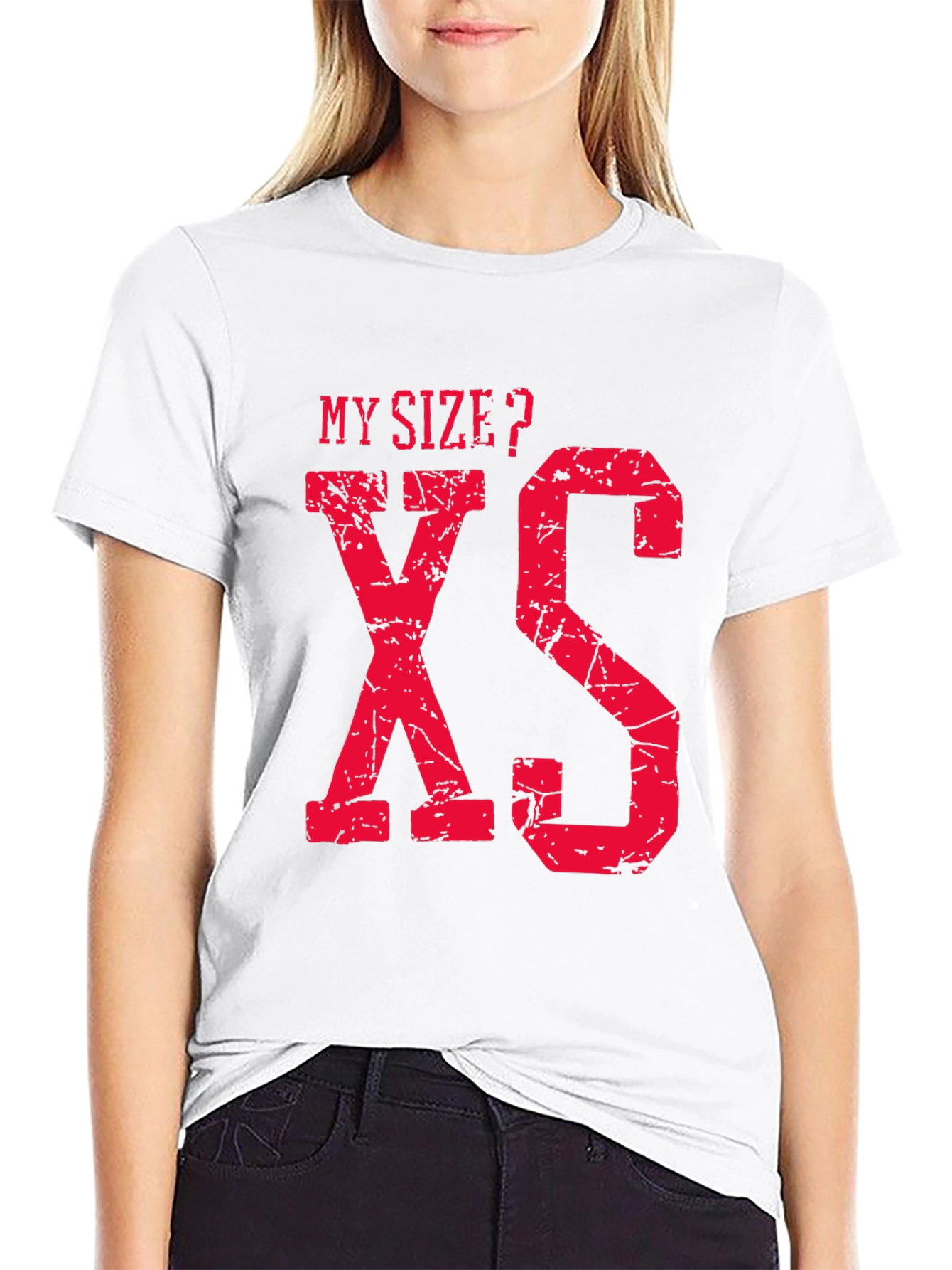 Black My Size? XS Funny Graphic T-Shirt view 9
