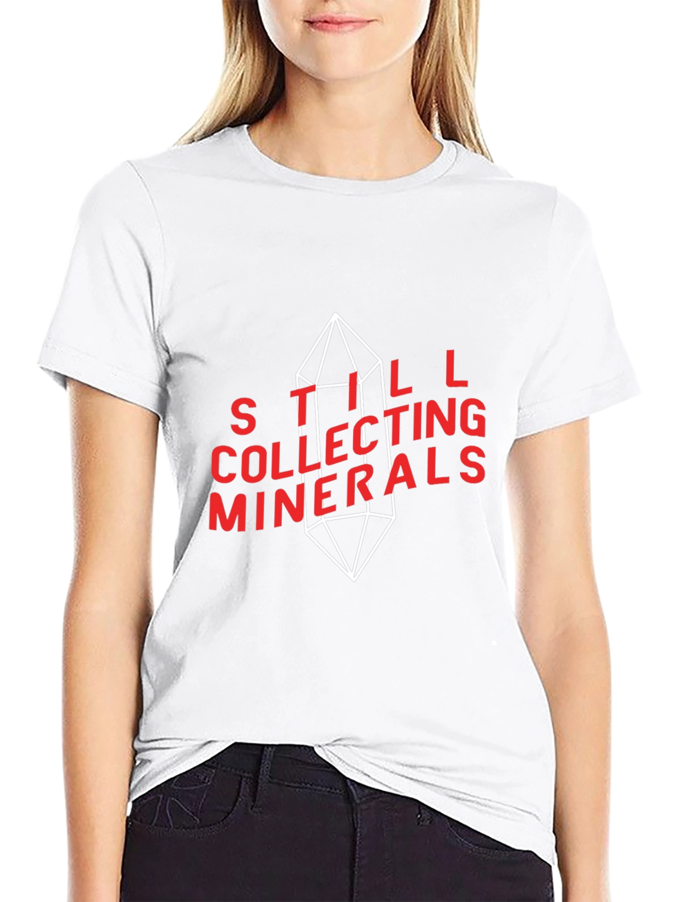 Black Still Collecting Minerals Graphic Tee view 9