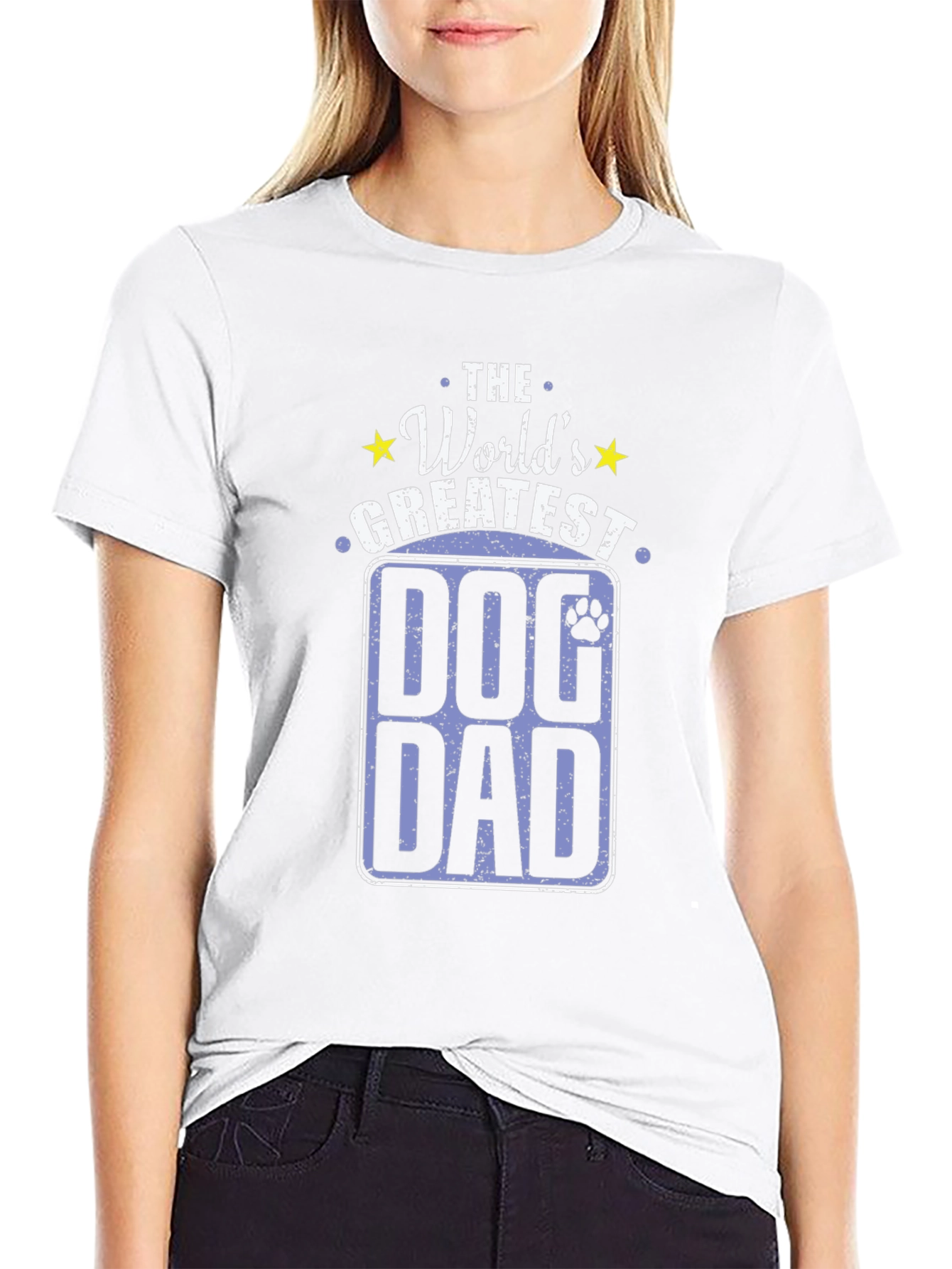 Black World's Greatest Dog Dad T-Shirt view 9