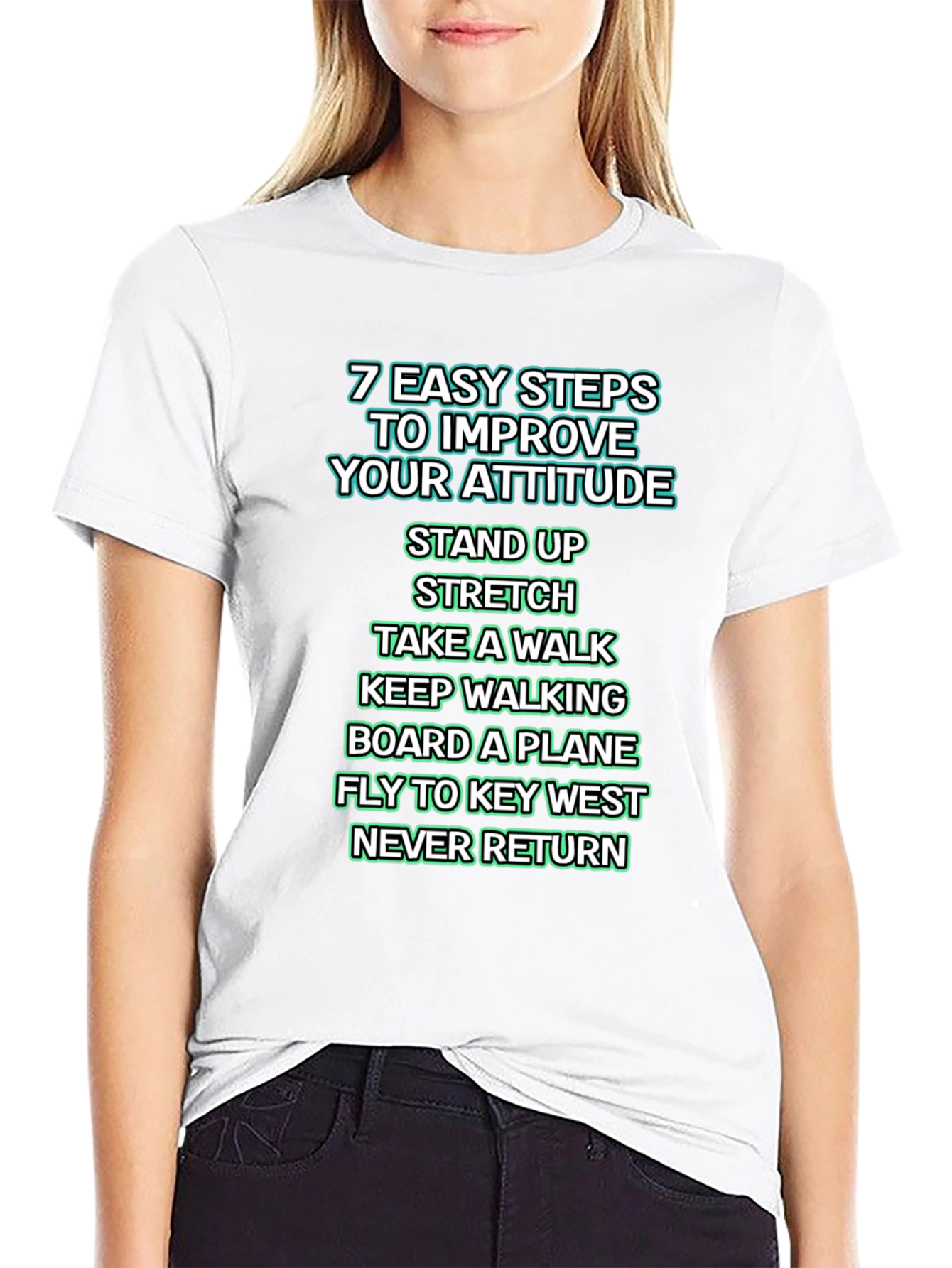 Improve Your Attitude T-Shirt - Key West Humor Tee - 9