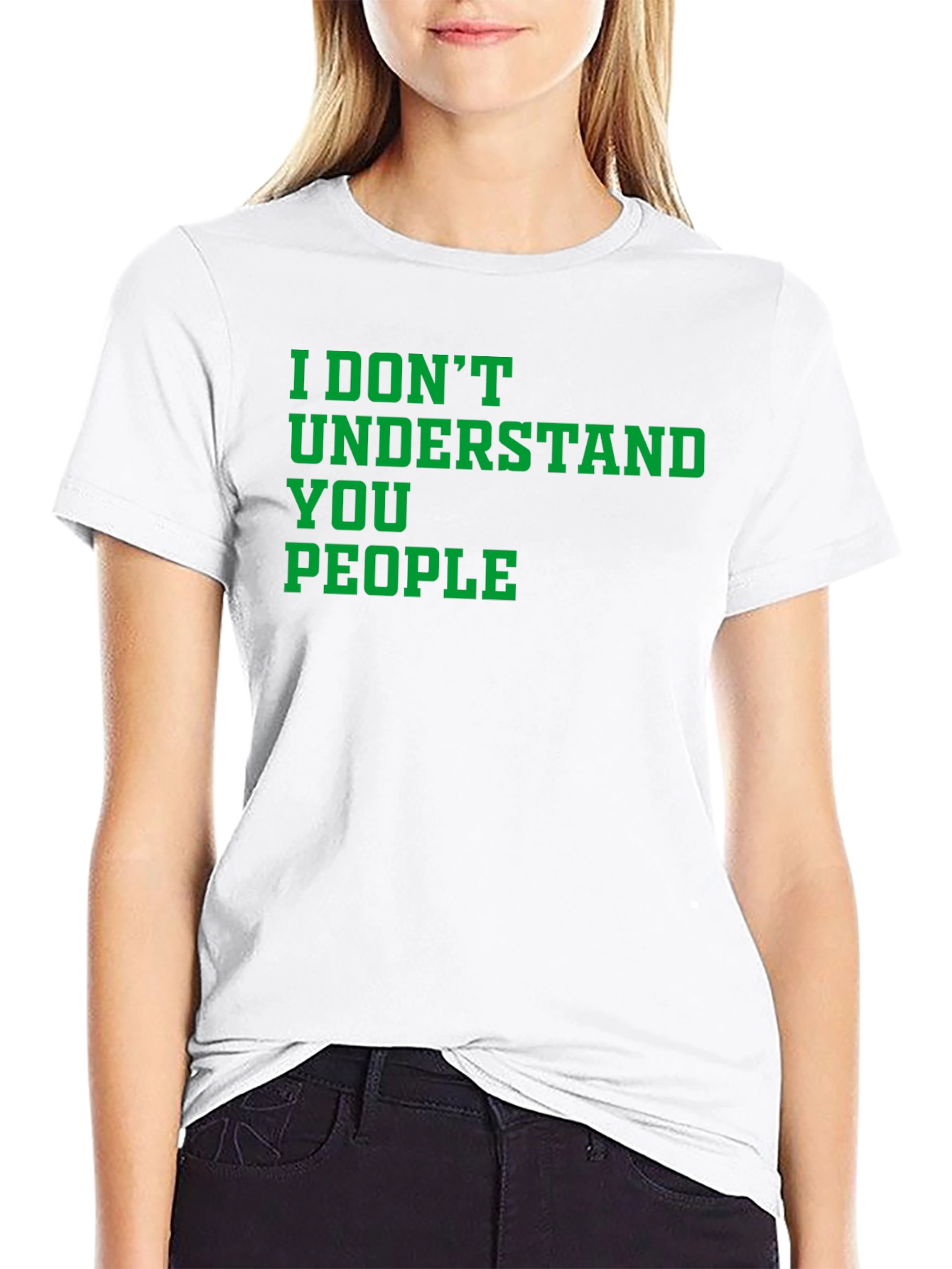 Black I Don't Understand You People Graphic Tee view 9