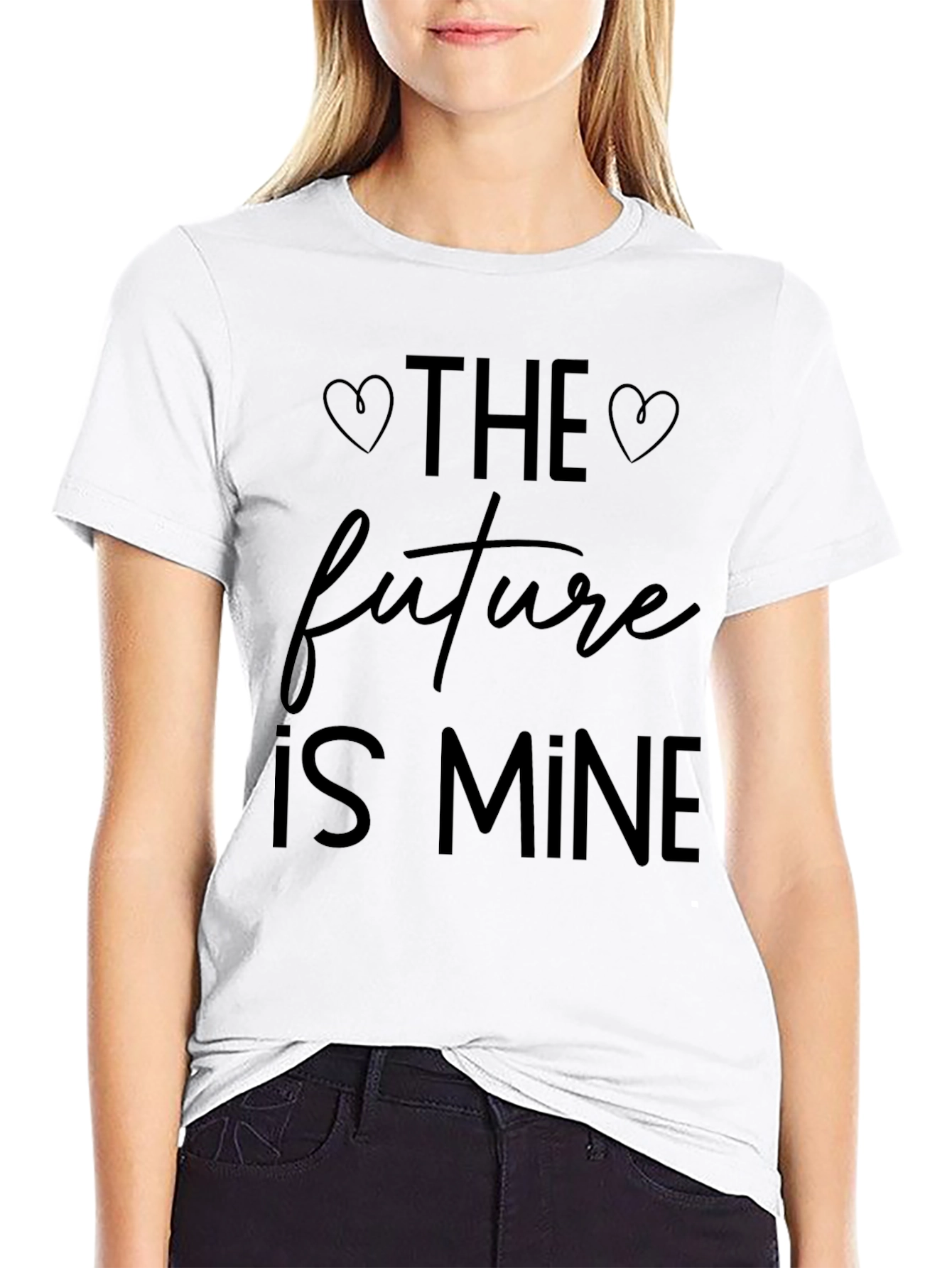 Black The Future is Mine Graphic T-Shirt view 9