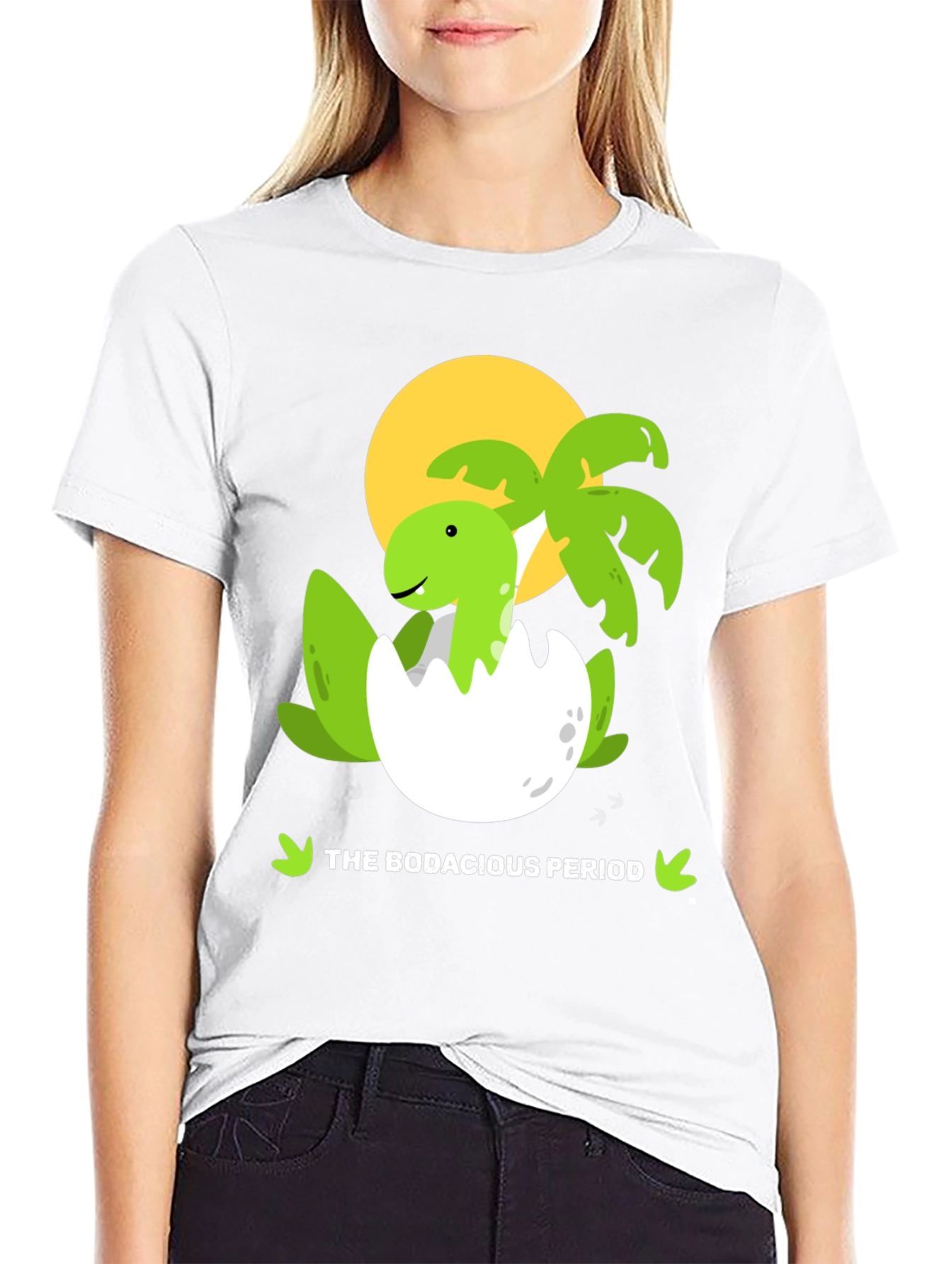 Black Bodacious Period Dinosaur Tee view 9