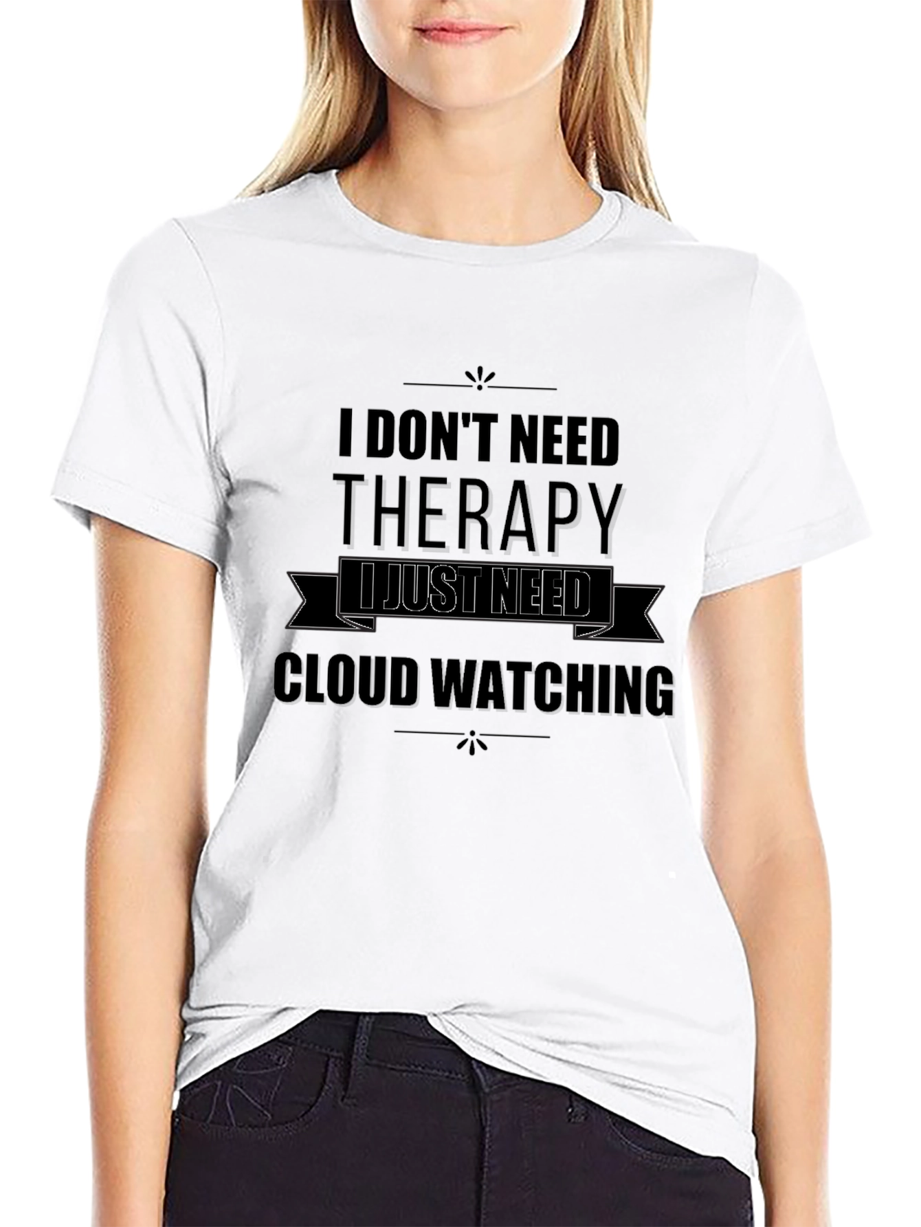 Black Cloud Watching T-Shirt - Therapy Alternative Tee view 9