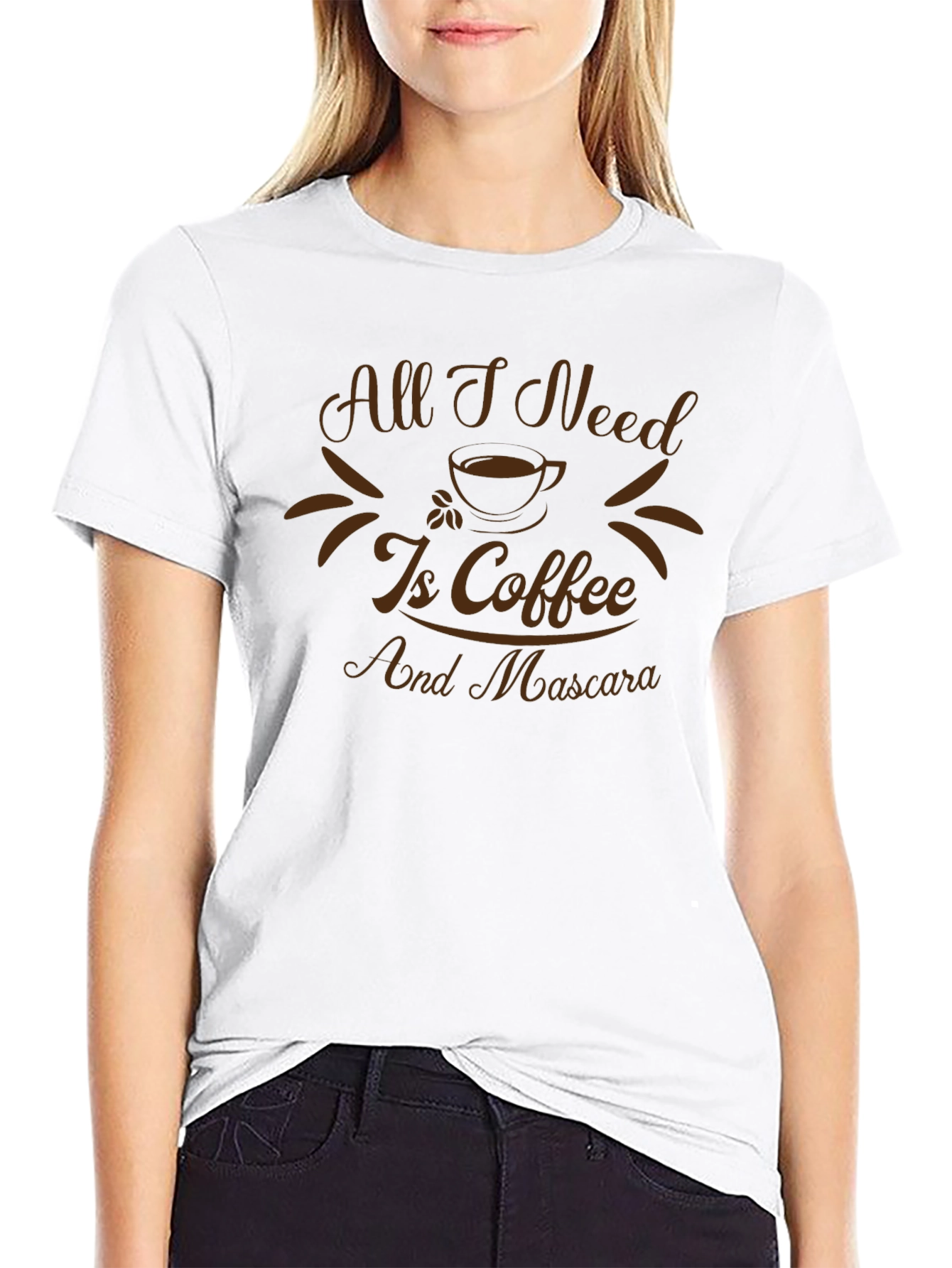 Black Coffee & Mascara T-Shirt - Perfect for Everyday! view 9