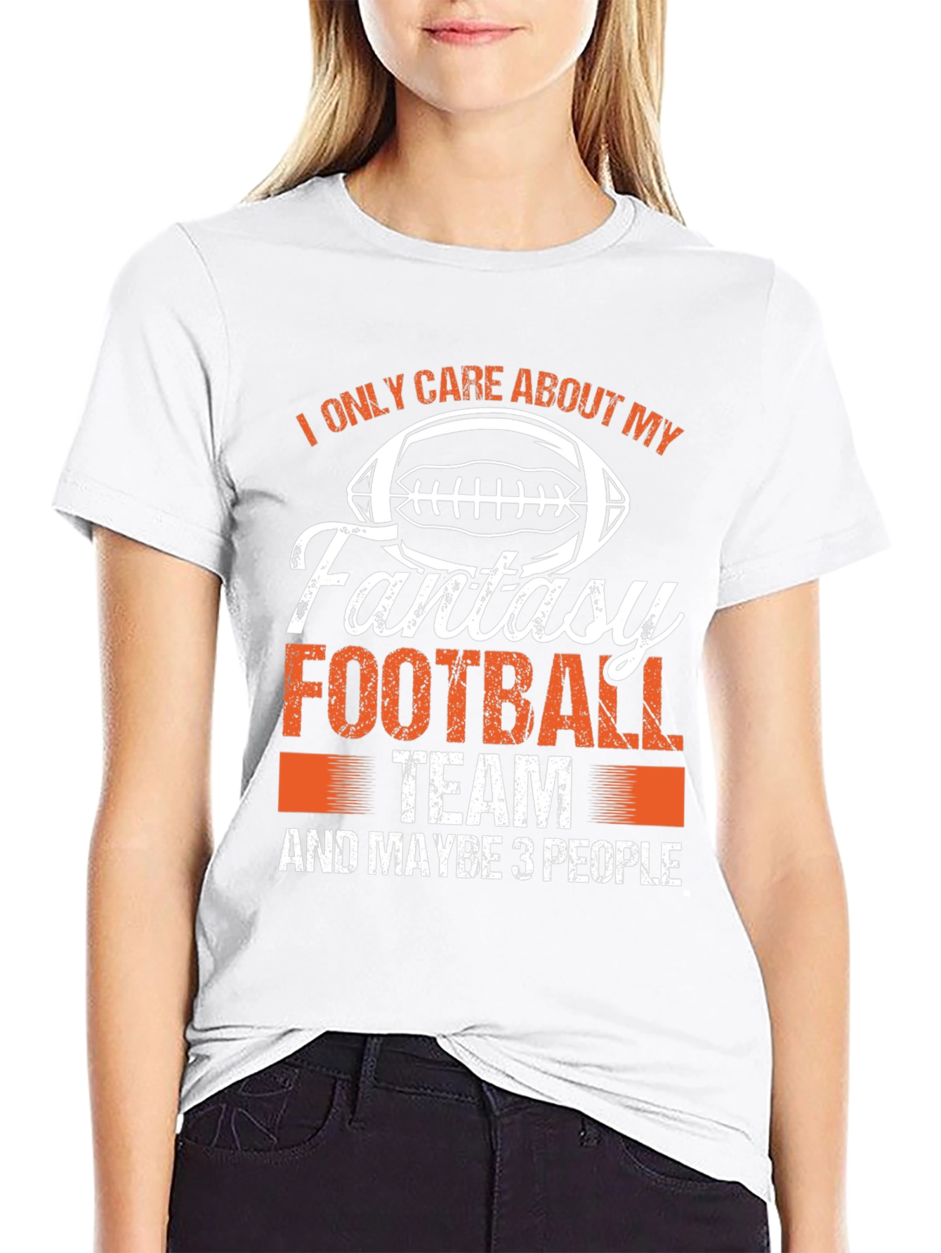 Black Fantasy Football Team T-Shirt view 9