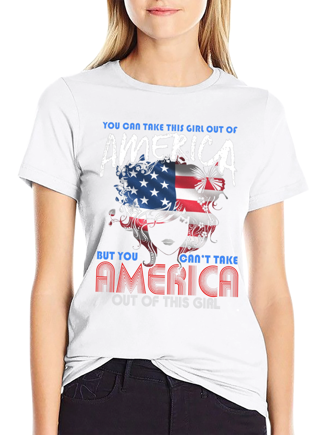 Black American Pride Women's Graphic Tee view 9