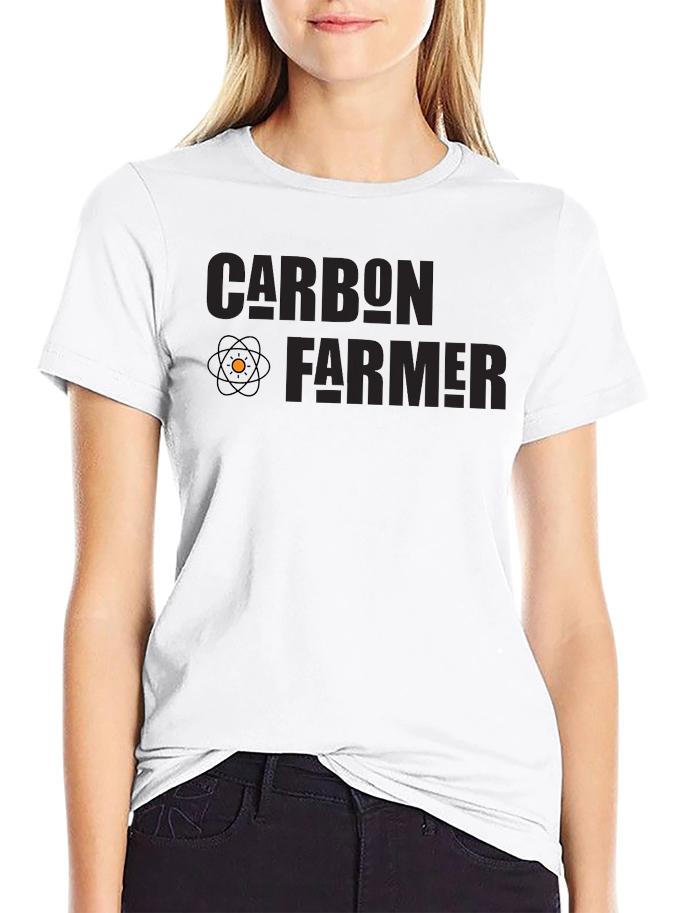 Black Carbon Farmer Graphic T-Shirt view 9