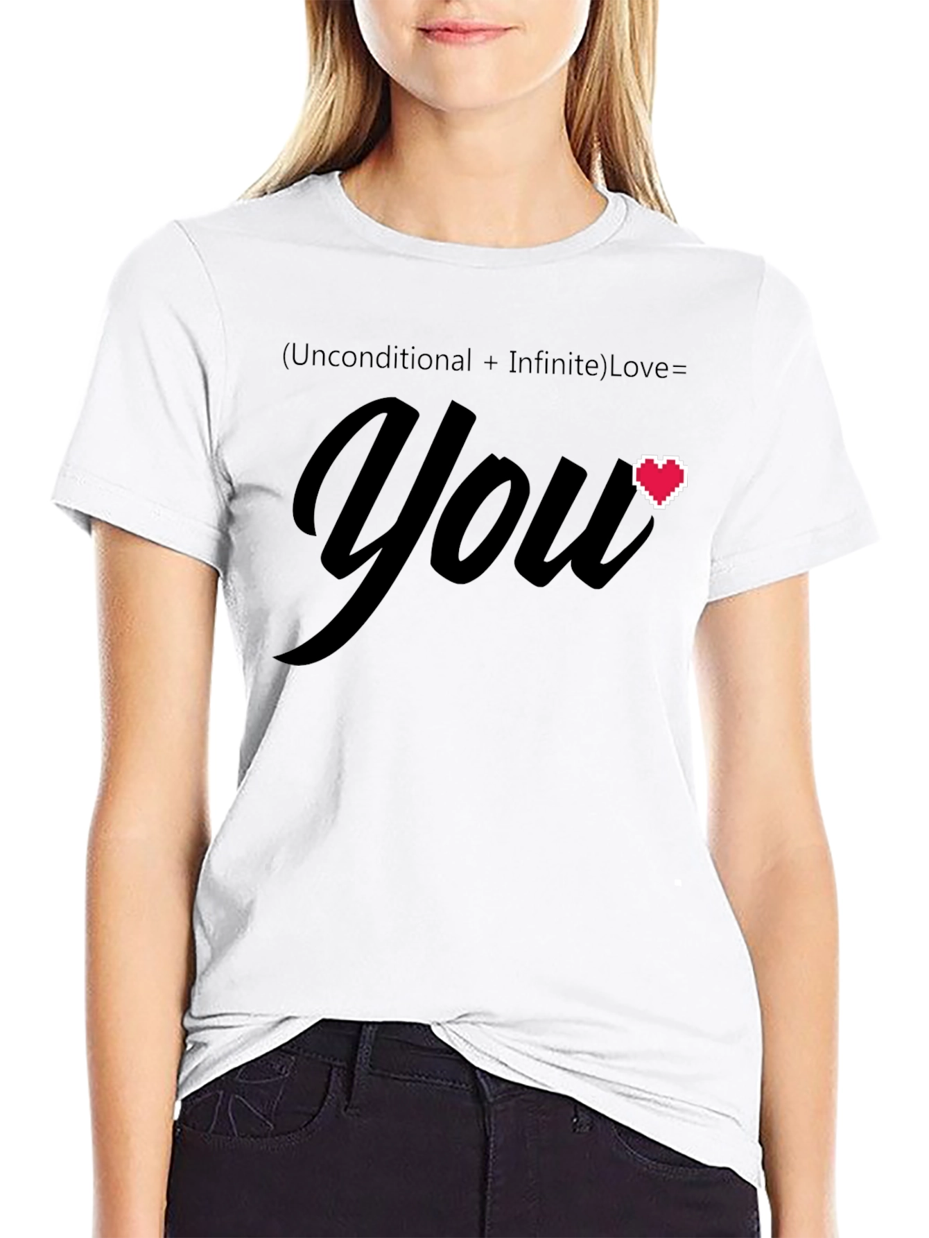 Black Love Equation Graphic T-Shirt - You view 9