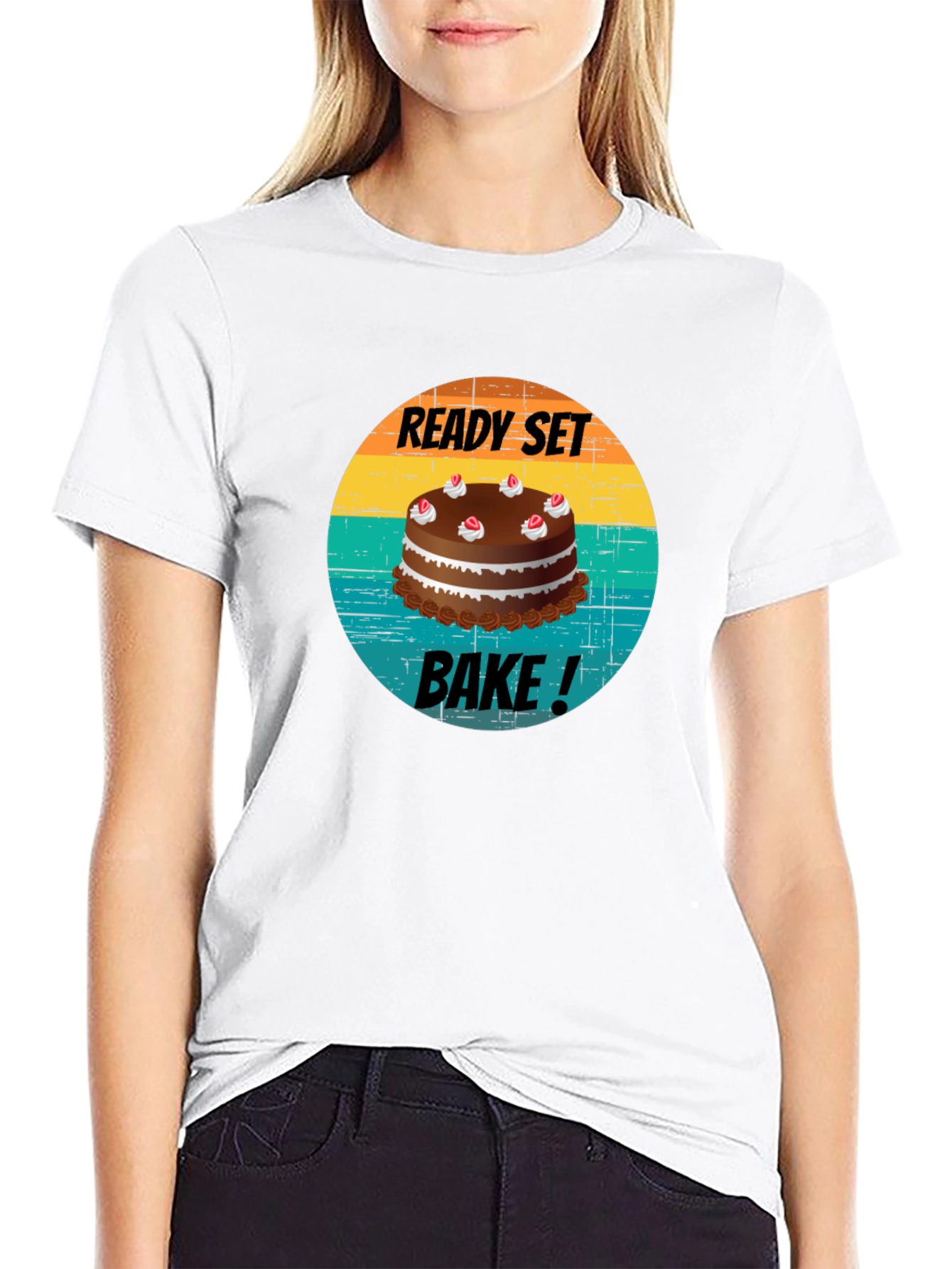 Black Ready Set Bake T-Shirt - Baking Lover Apparel view 9