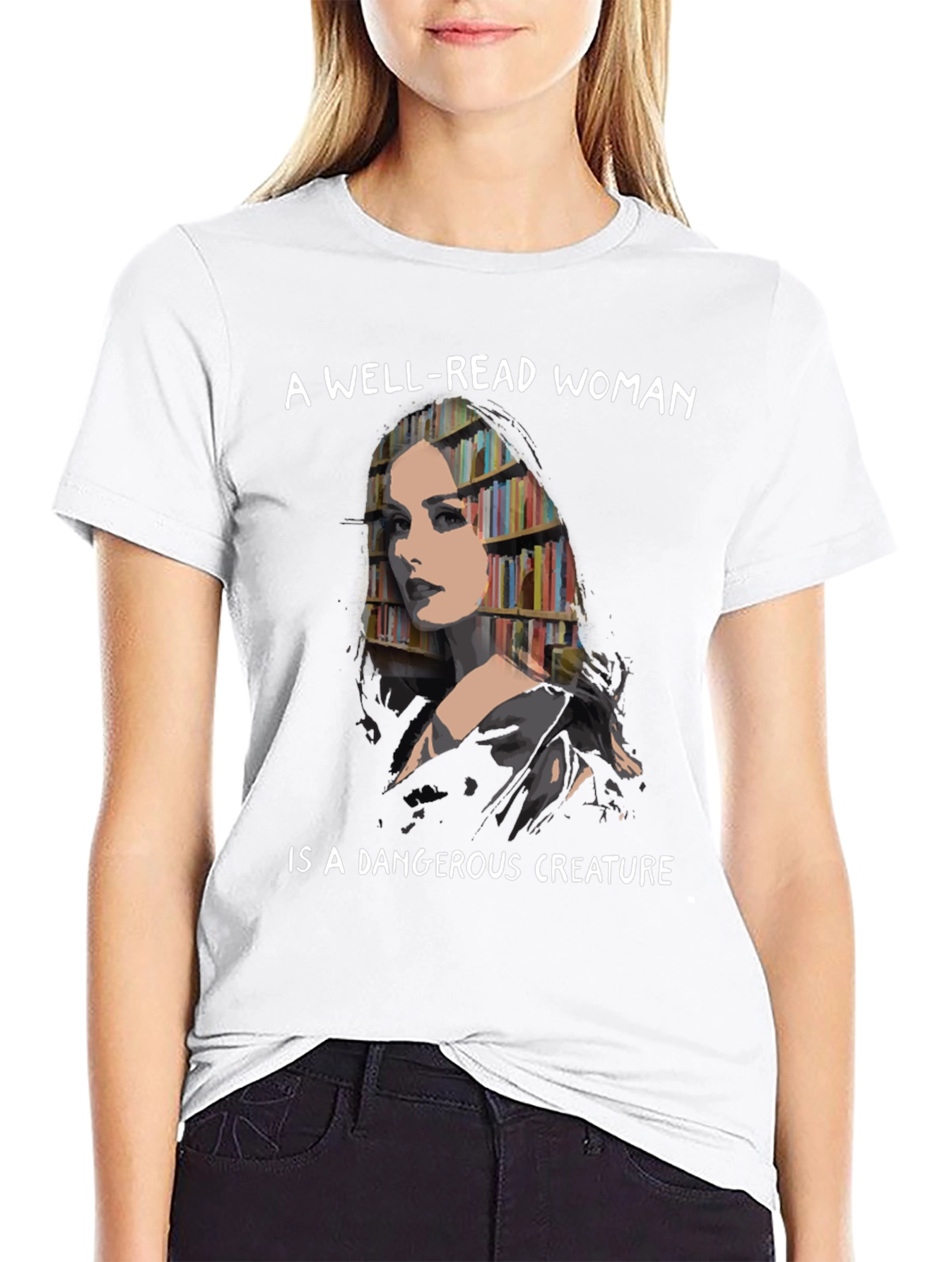 Black Well-Read Woman Graphic Tee view 9
