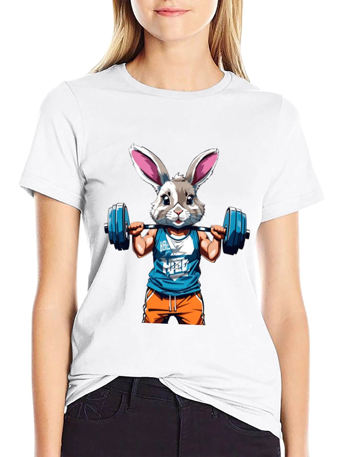 Black Bunny Gym Rat T-Shirt view 9