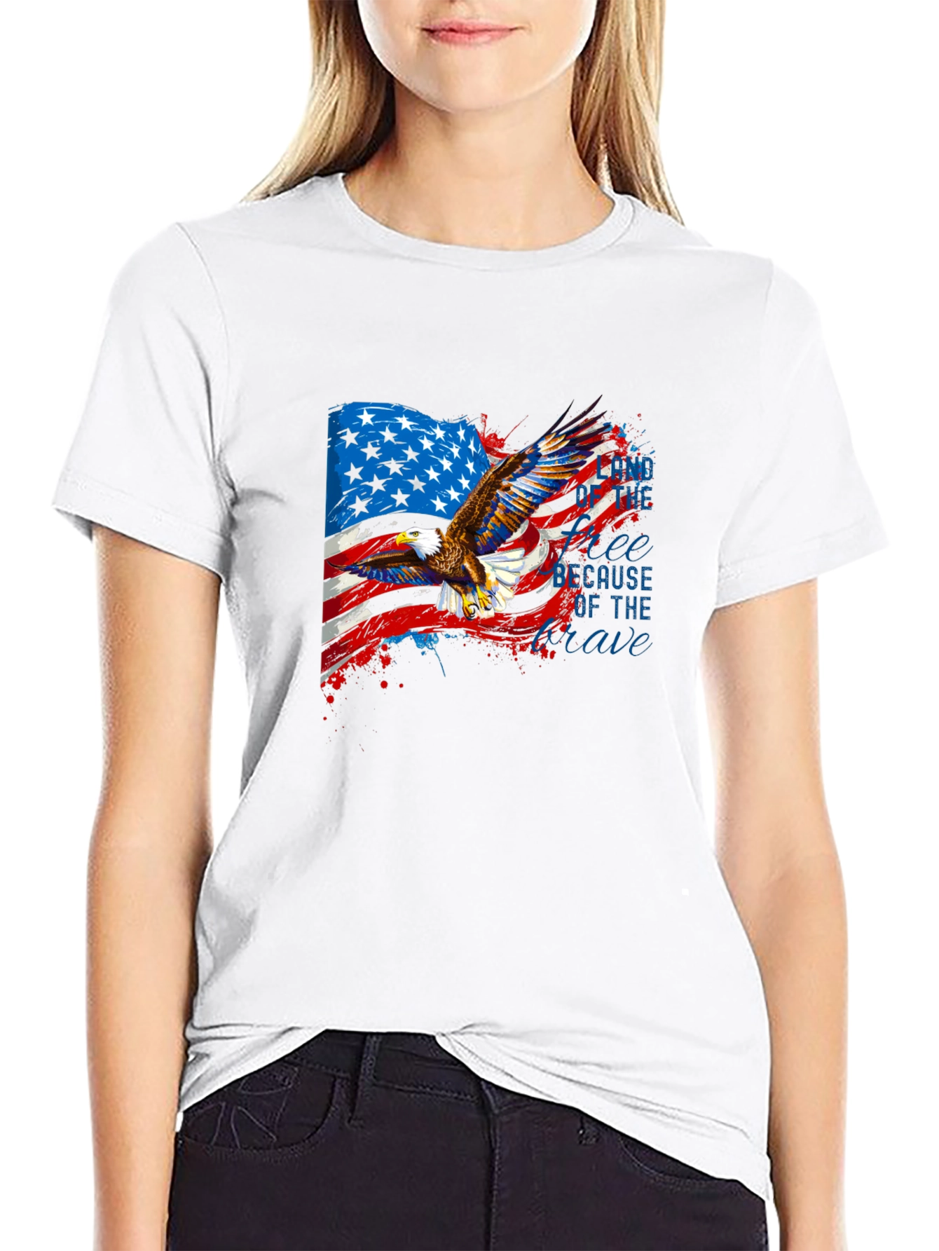 Black American Eagle Graphic Tee view 9